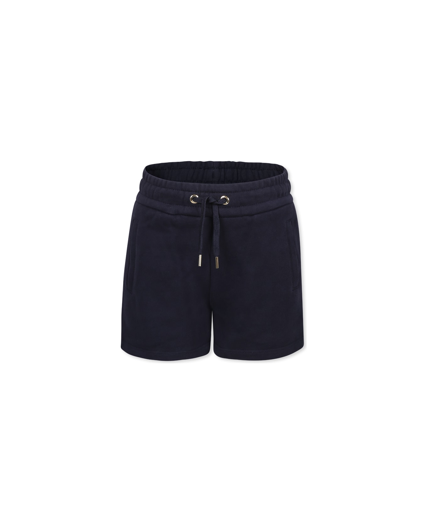 Chloé Blue Shorts For Girl With Logo - Blue
