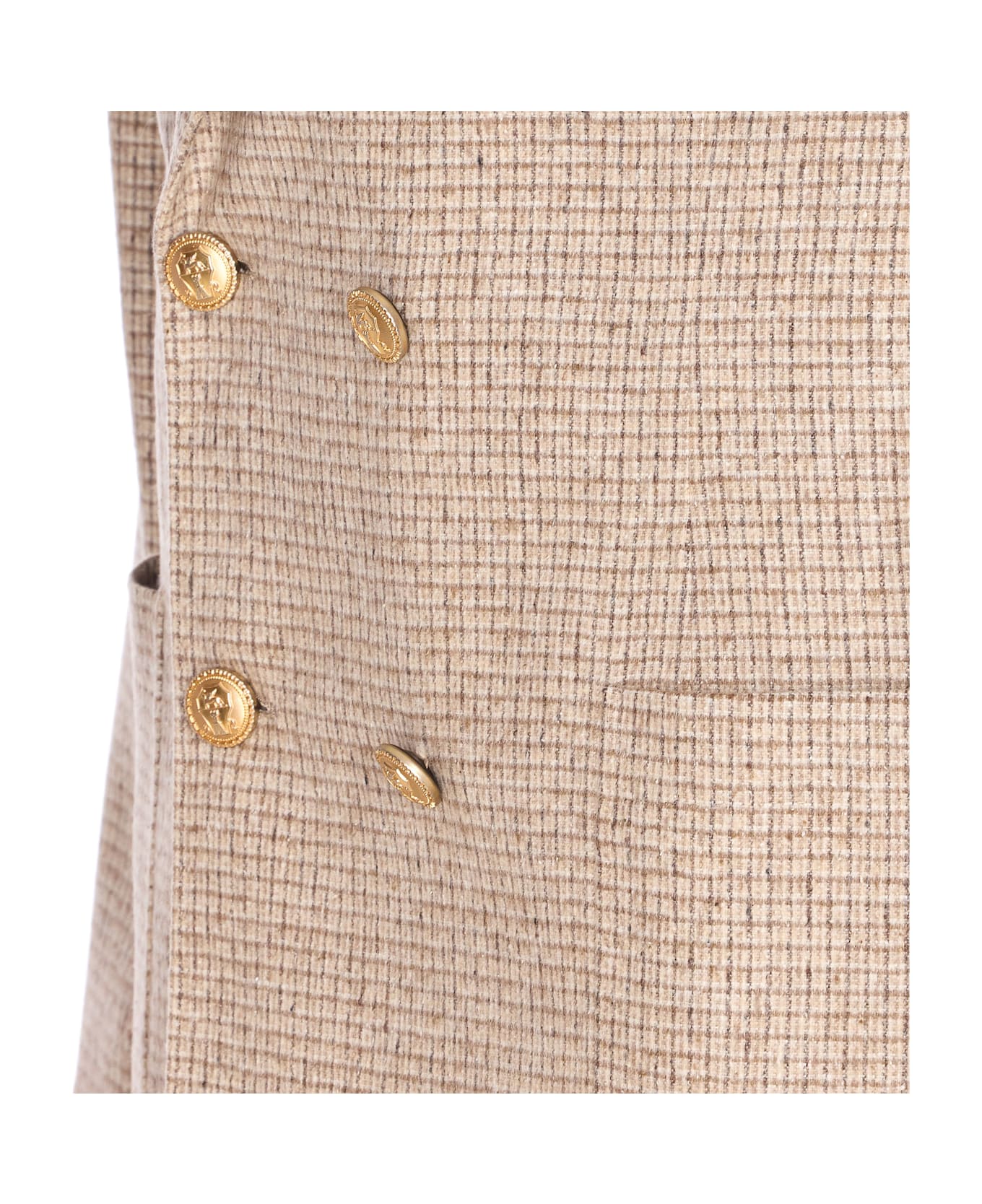Brunello Cucinelli Double-breasted Blazer - Beige