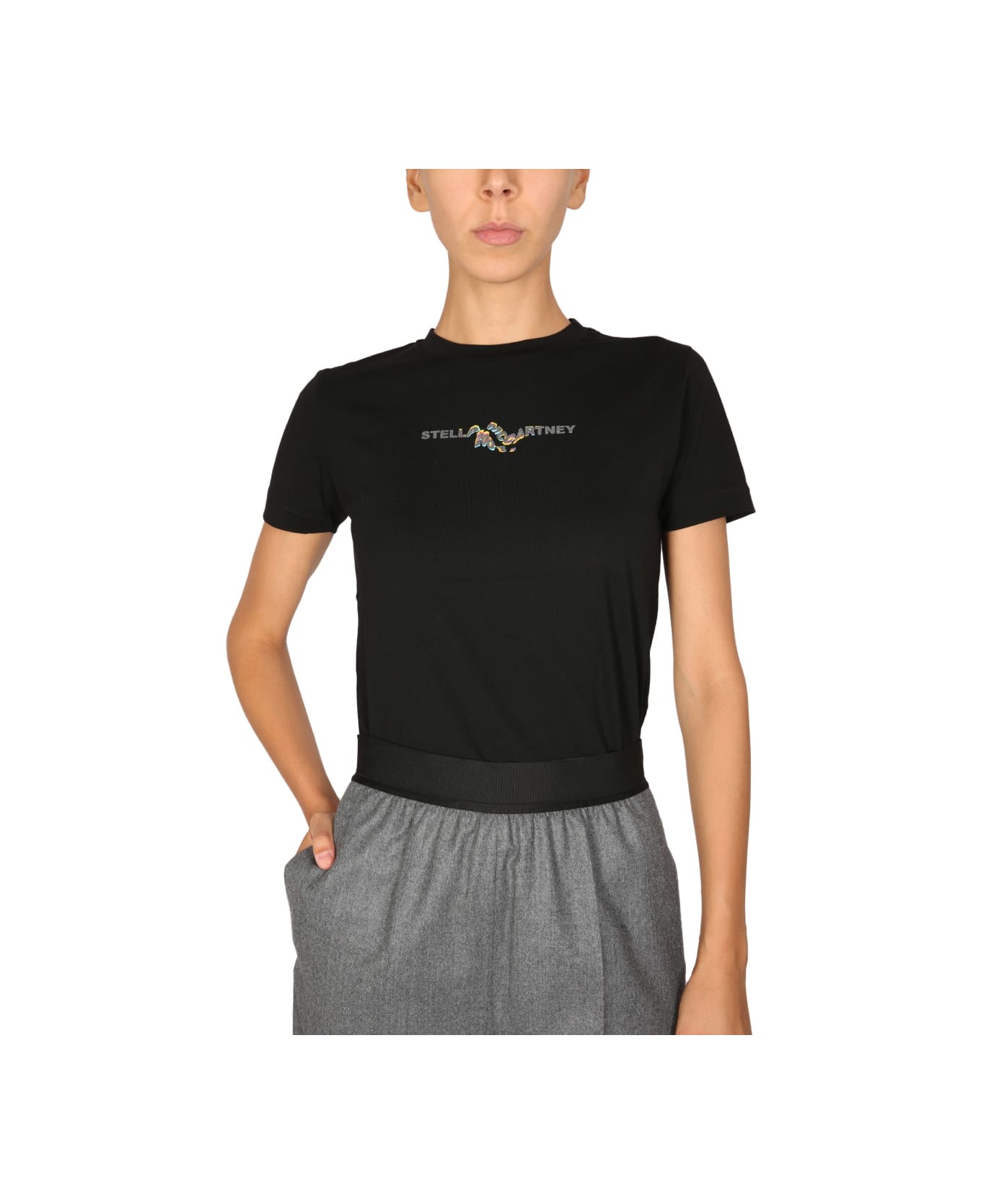 Stella McCartney T-shirt "glitch" - BLACK Tシャツ