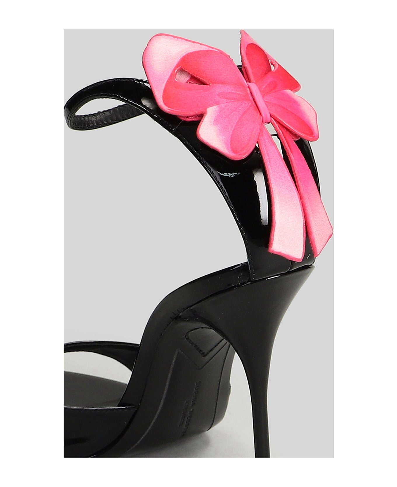 Sophia Webster Mademoiselle Sandals In Black Leather - black