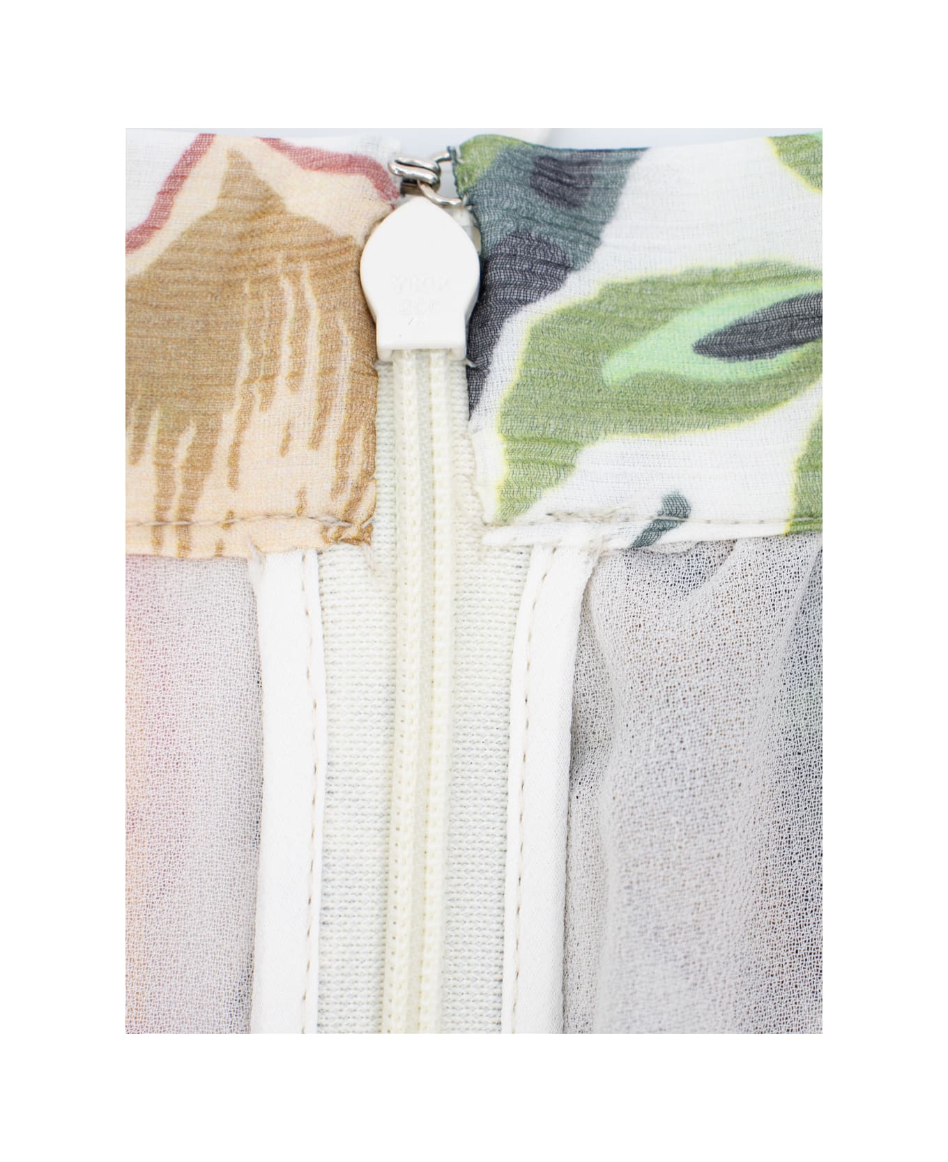 Etro Multicolour Silk Long Skirt - PRINT ON WHITE BASE スカート