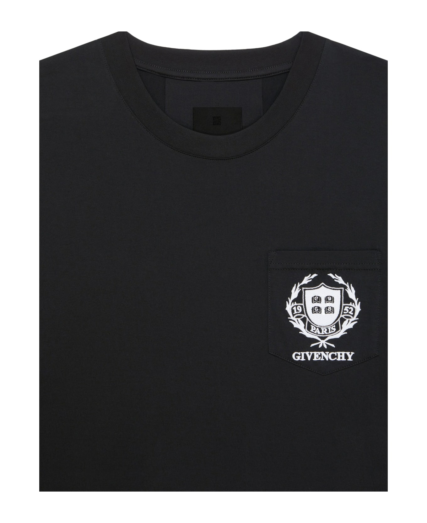 Givenchy Casual Short Sleeve Front Pocket Base - Black