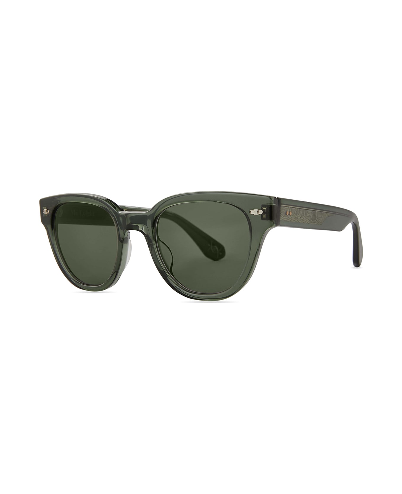 Mr. Leight Jane S Forest Glow-white Gold/g15 Sunglasses - Forest Glow-White Gold/G15