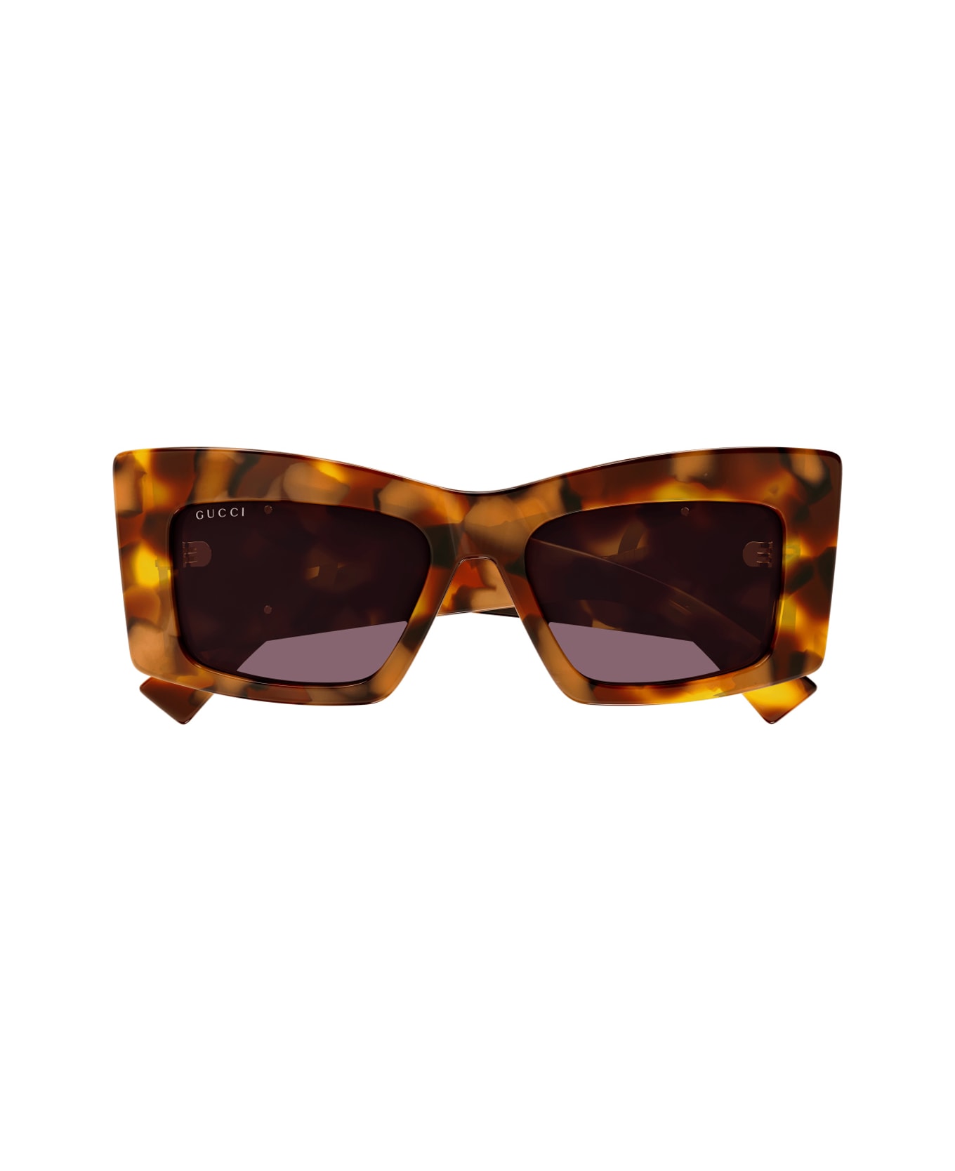 Gucci Eyewear Gucci Gg1842s Linea Emblem 003 Havana Violet Sunglasses - Havana