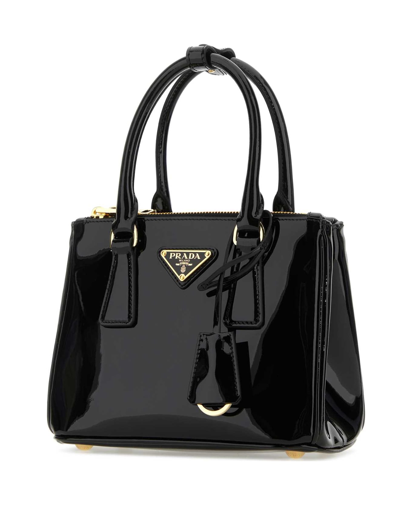 Prada Black Mini Galleria Leather Handbag - NEROR