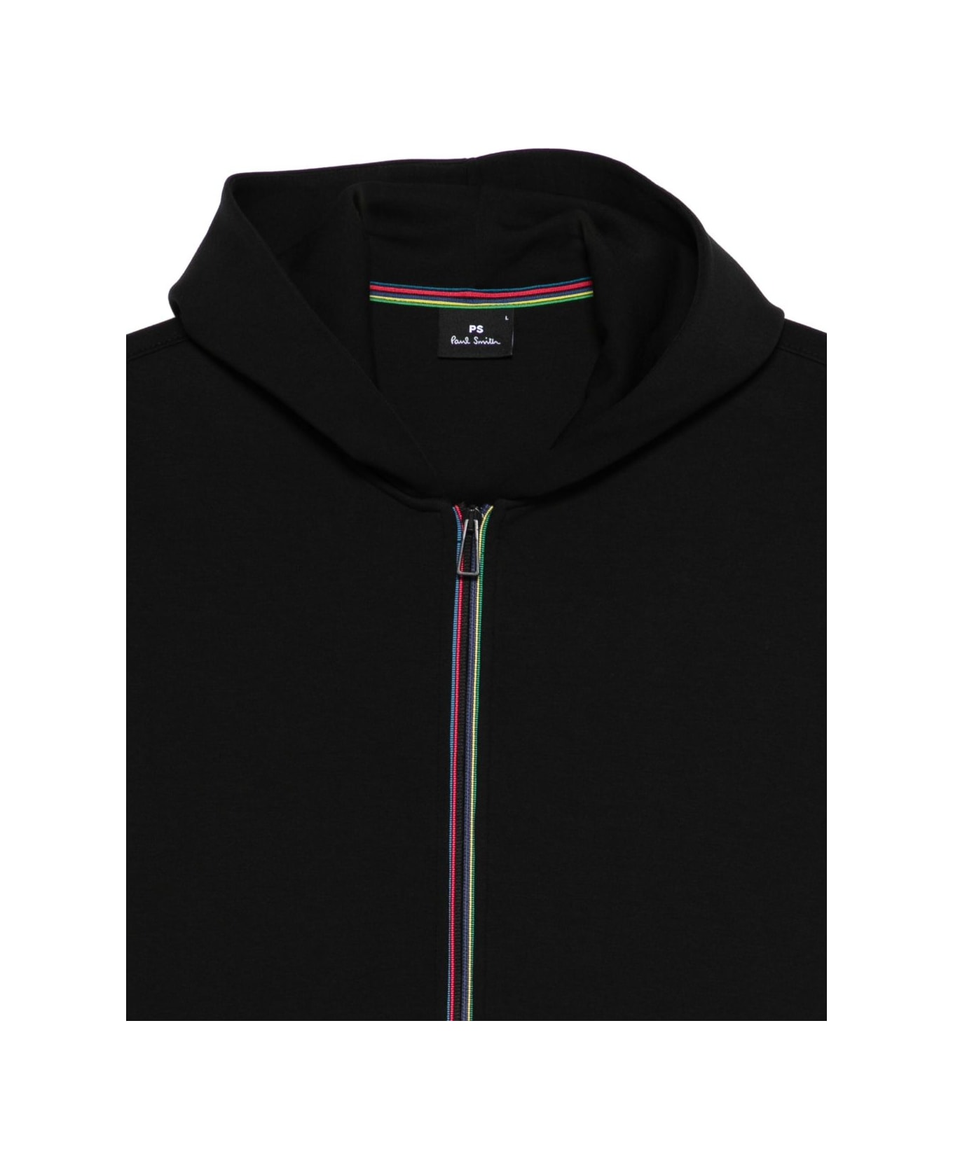 Paul Smith Zipped Hoodie - Black