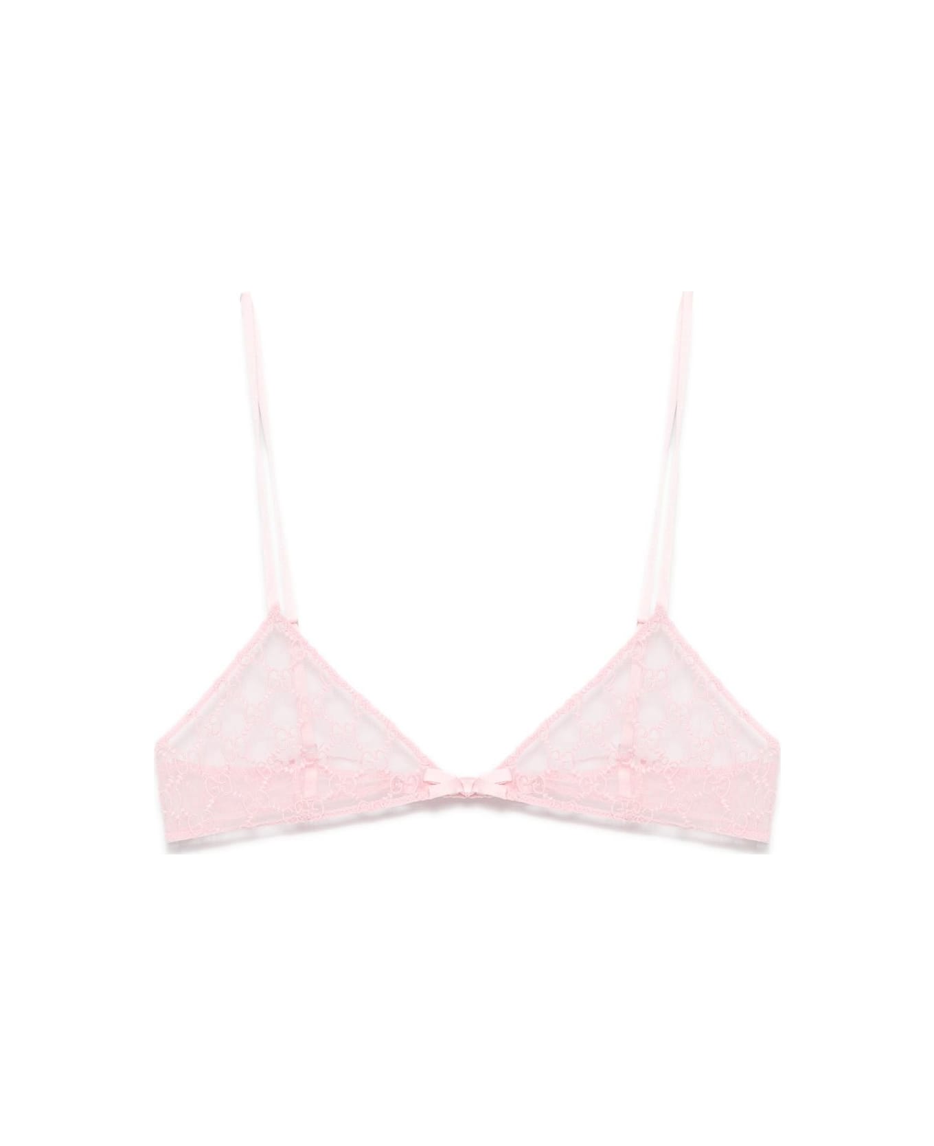 Gucci Gg Tulle Bra - Pink
