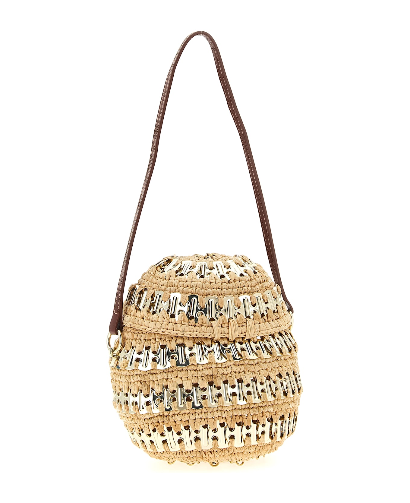 Paco Rabanne 
1969 Ball
 Handbag - Beige
