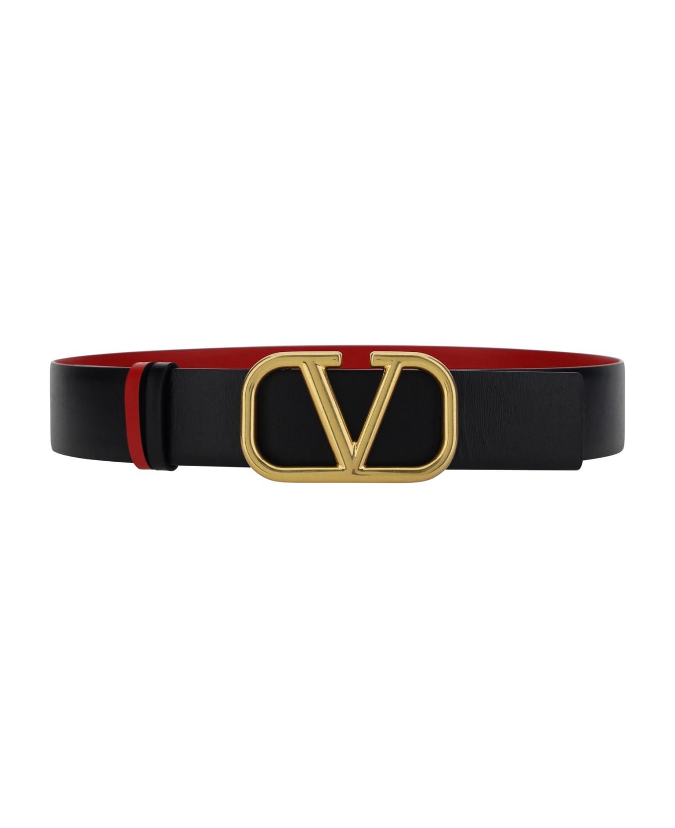 Valentino Garavani Reversible Belt - Nero-rouge Pur