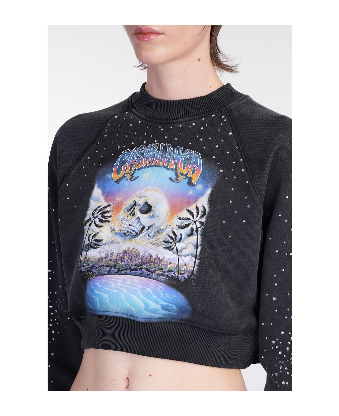 Casablanca Sweatshirt In Black Cotton - black