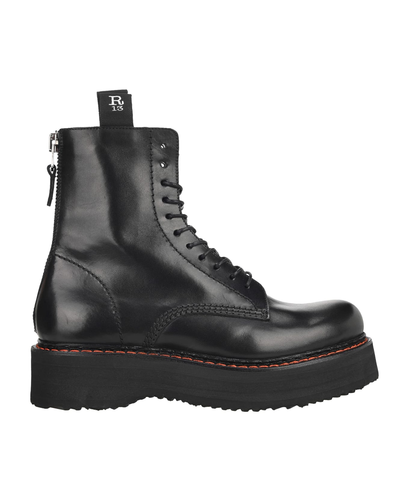 R13 Stack 40 Military Boots - BLACK