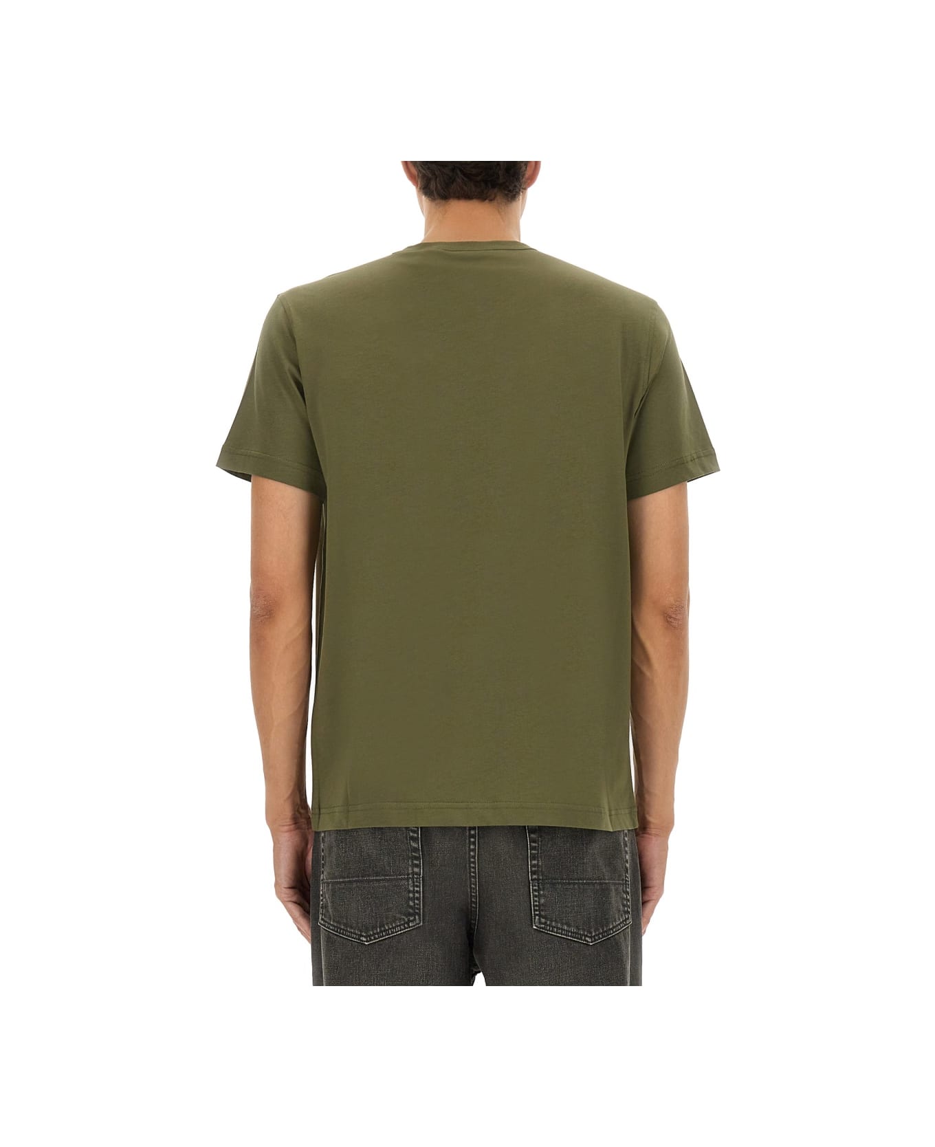 Belstaff T-shirt With Logo Patch - GREEN