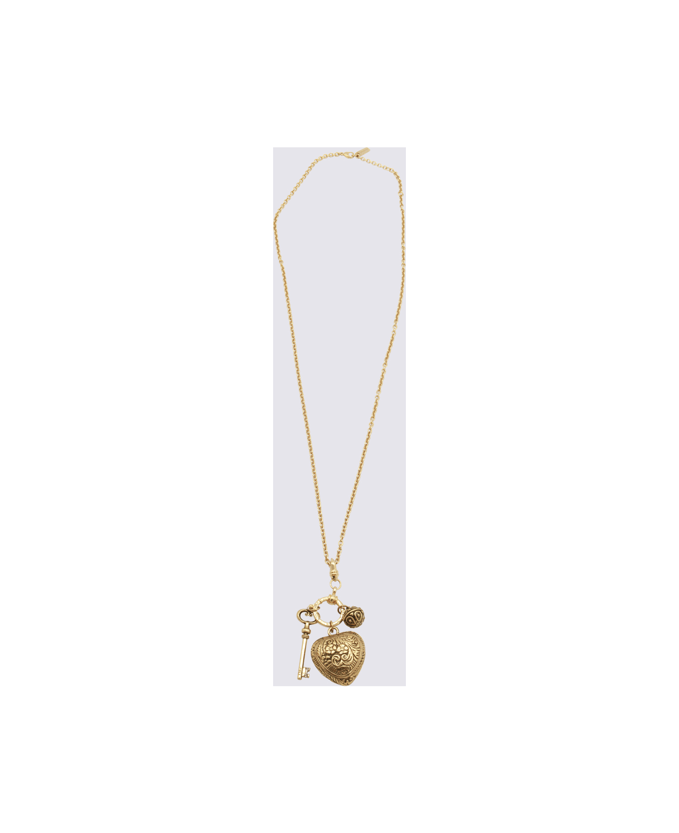 Chloé Gold Tone Metal Necklace - VINTAGE GOLD