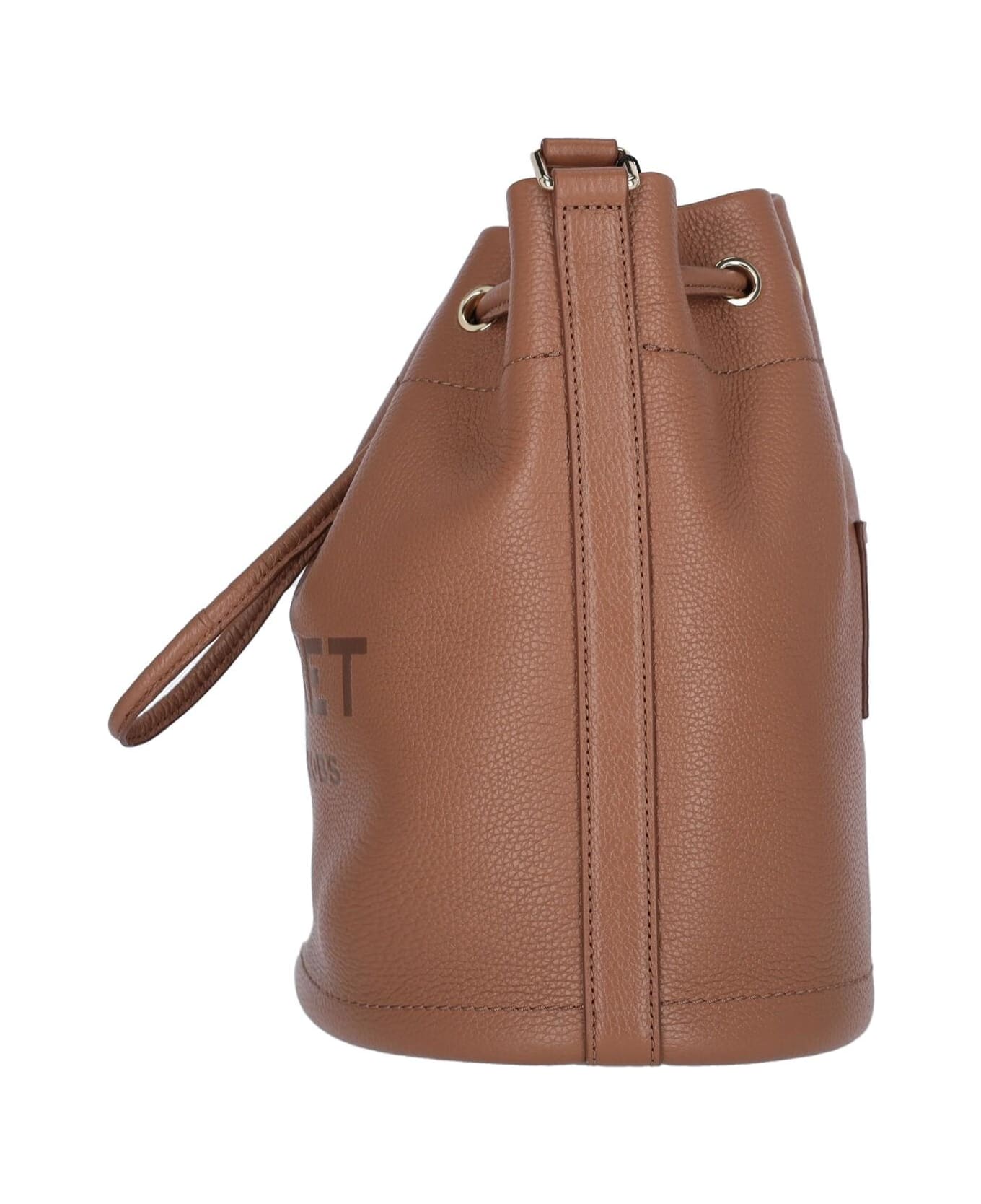Marc Jacobs 'the Large Leather' Bucket Bag - BUFF