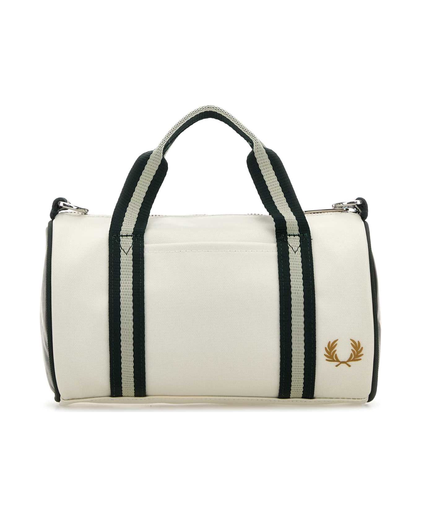 Fred Perry White Canvas Handbag - 129SNOWWHITE