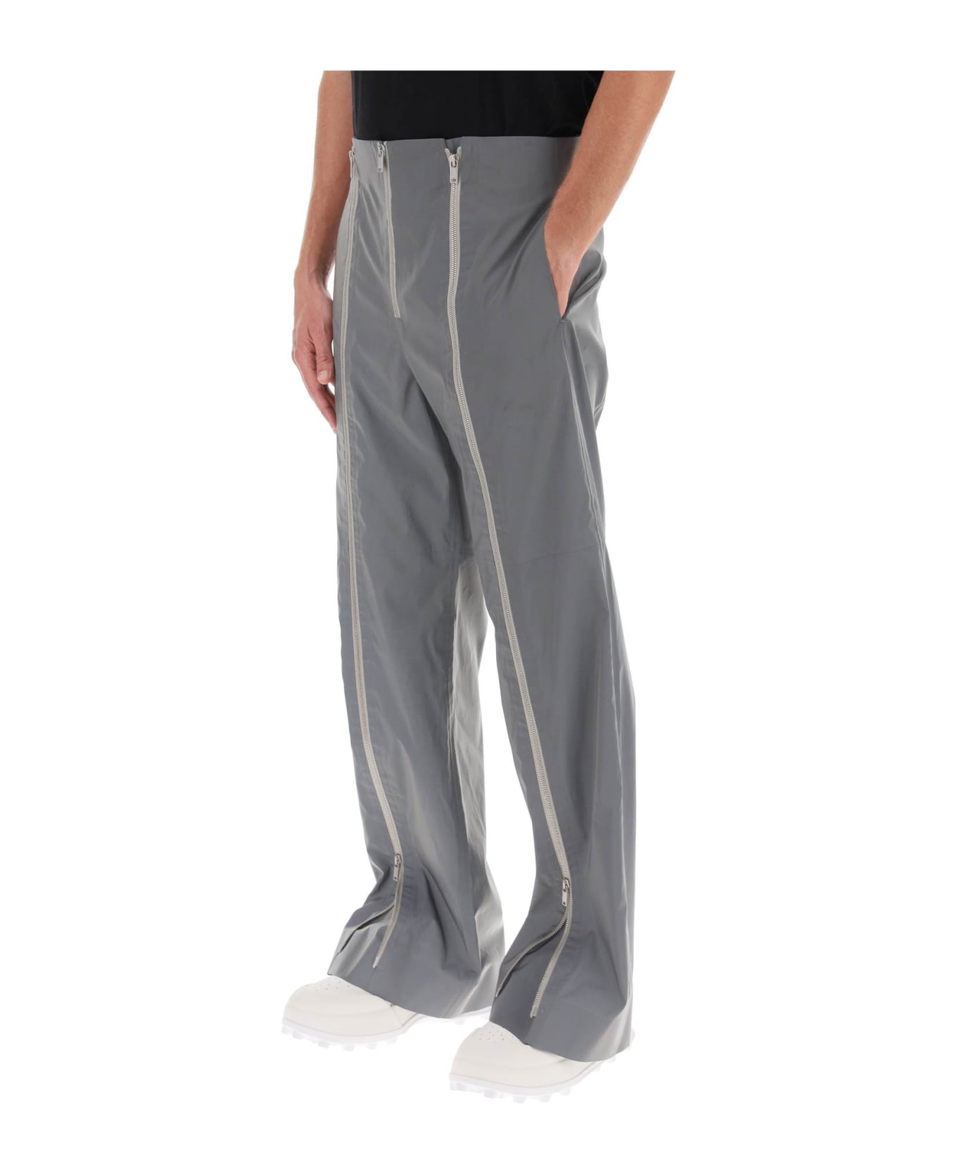 Jil Sander Pants In Reflective Fabric - STORMY SEA (Grey)
