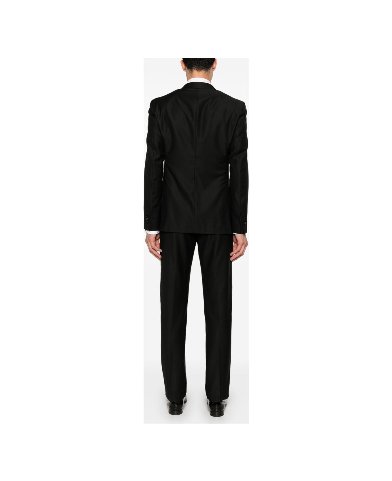 Boglioli Wool Single-breasted Suit - Black