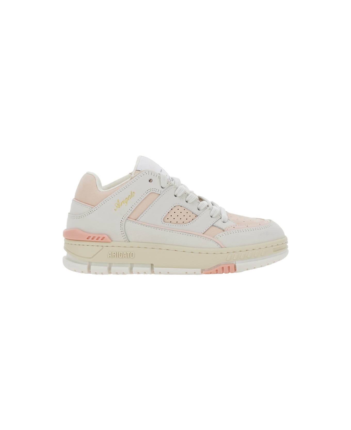 Axel Arigato 'area Lo' Pink Low Top Sneakers With Logo Patch On The Tongue And Chunky Sole In Leather Woman - Pink