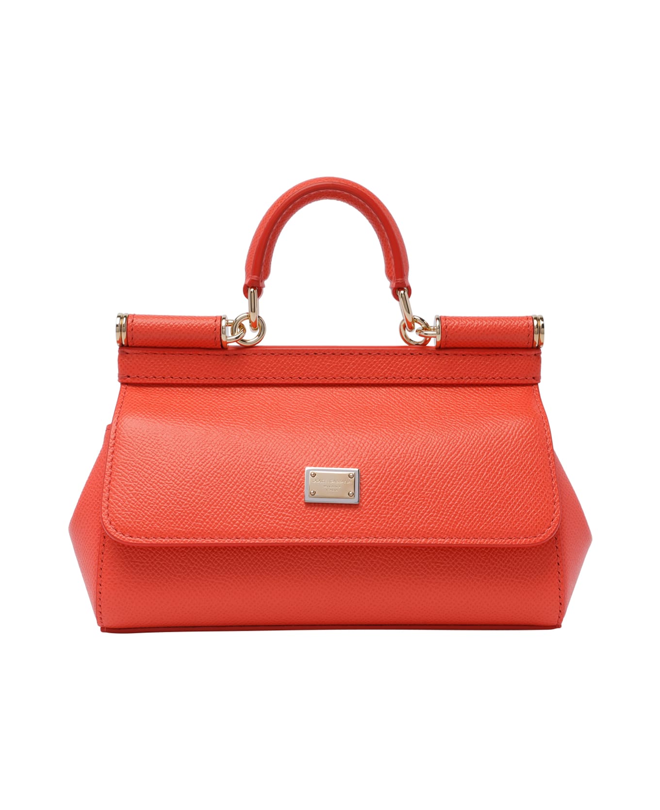 Dolce & Gabbana Small Sicily Handbag - Orange