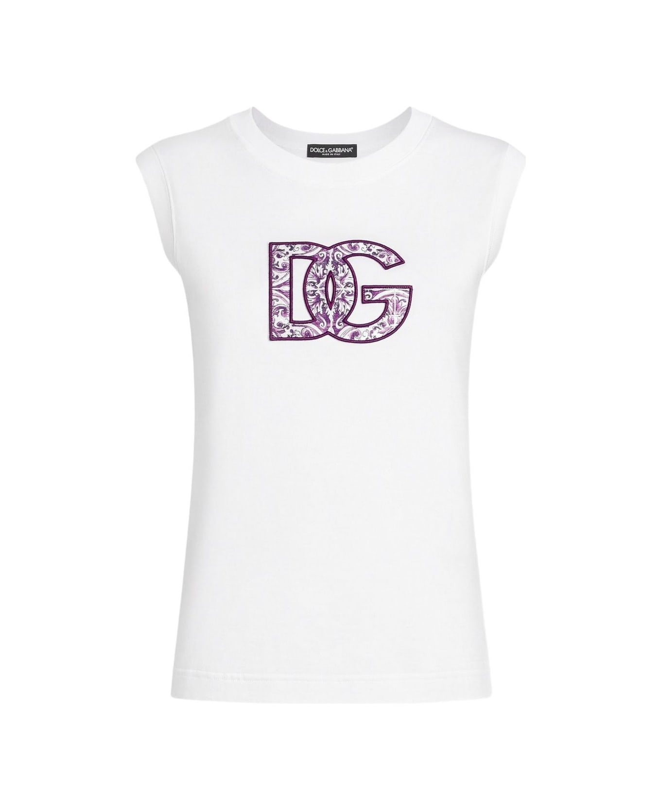 Dolce 
Gabbana Logo Cotton T-shirt - White