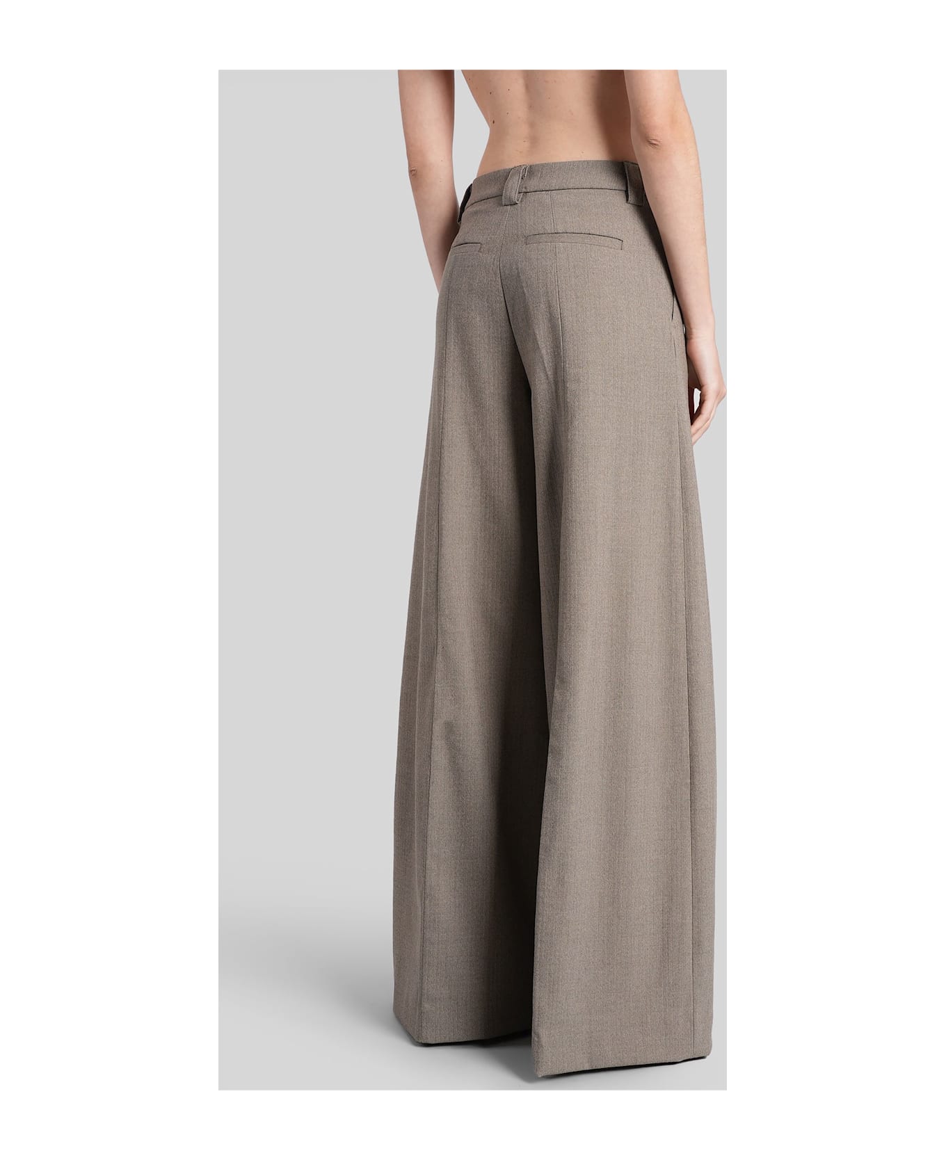 TheLatest C-alma Pants In Taupe Wool - taupe
