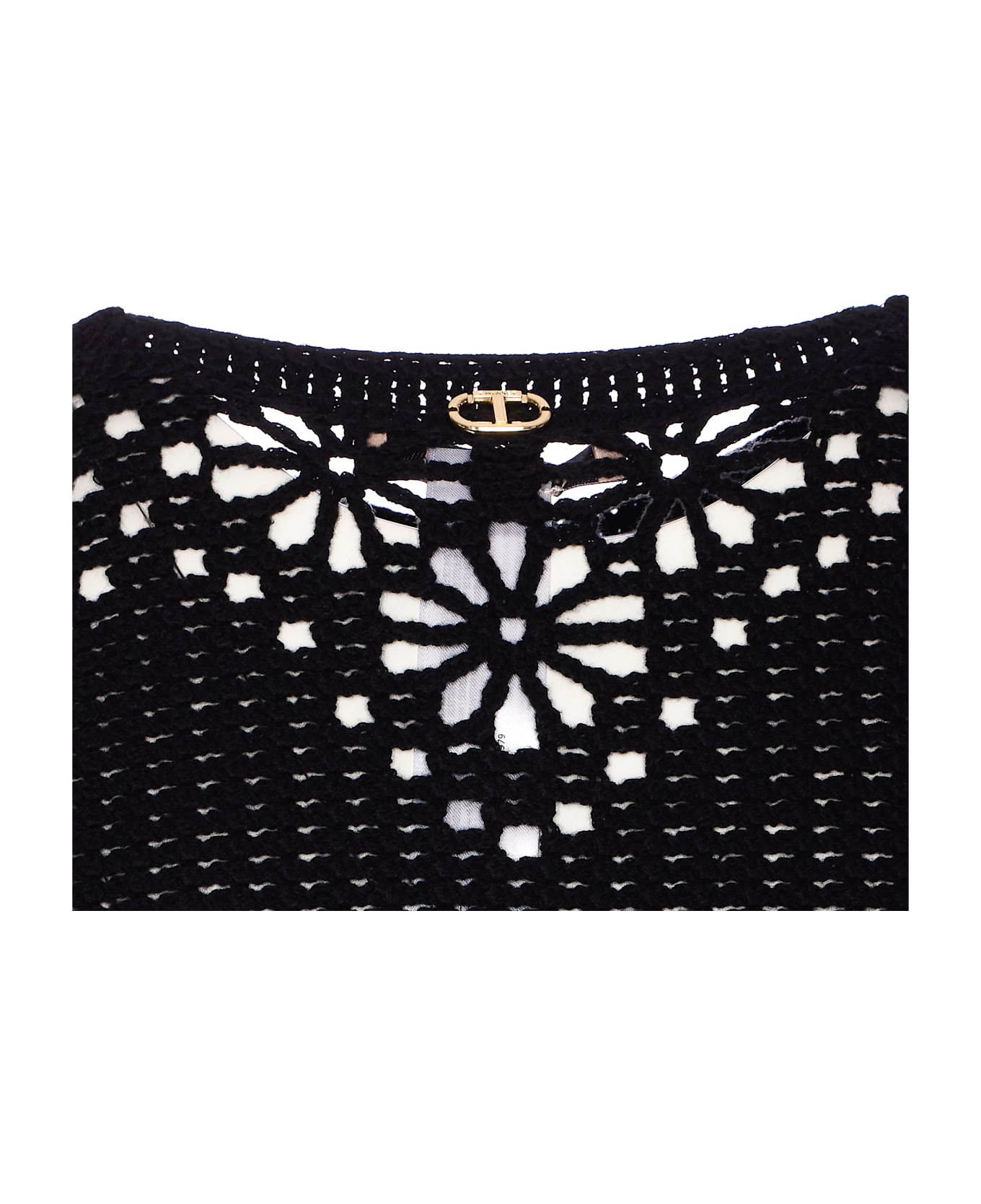 TwinSet Perforated Jacket - Nero