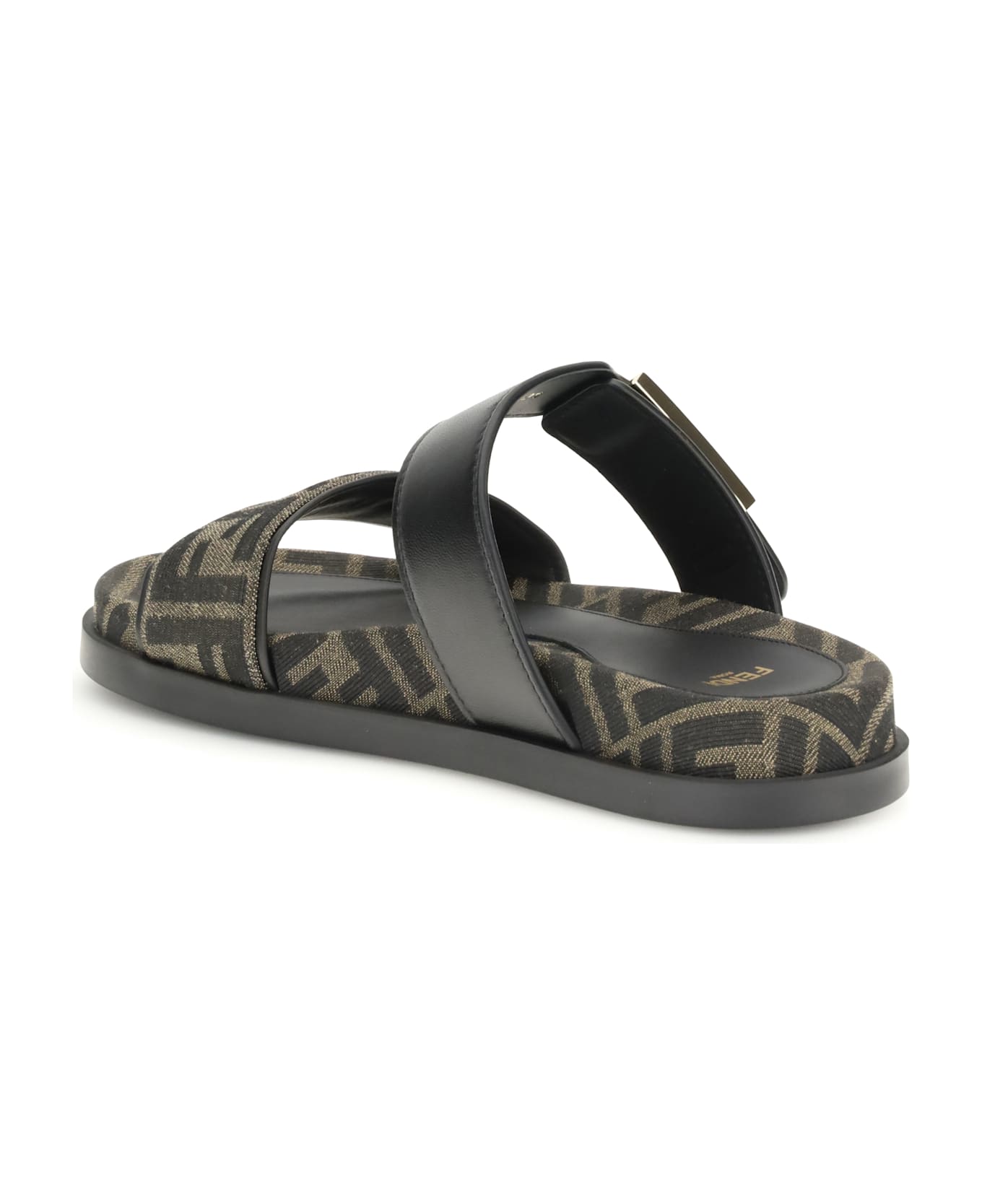 Fendi Ff Fabric Sandal