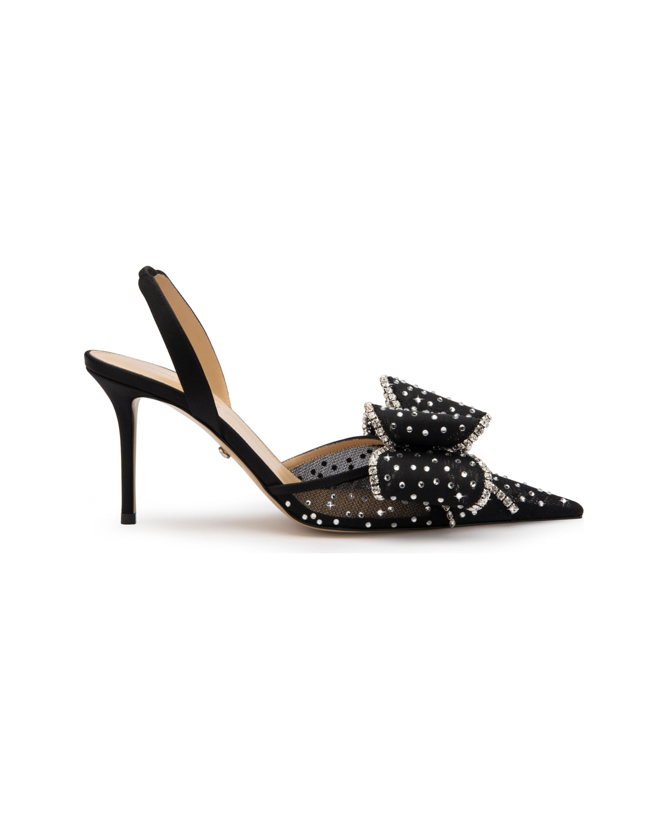 Mach & Mach Heel Sandals - Black
