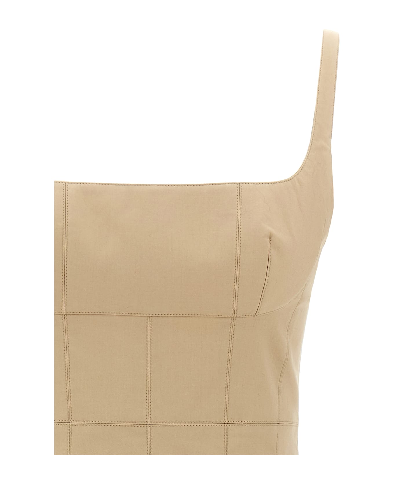 Giovanni Bedin Pleated Dress - Beige
