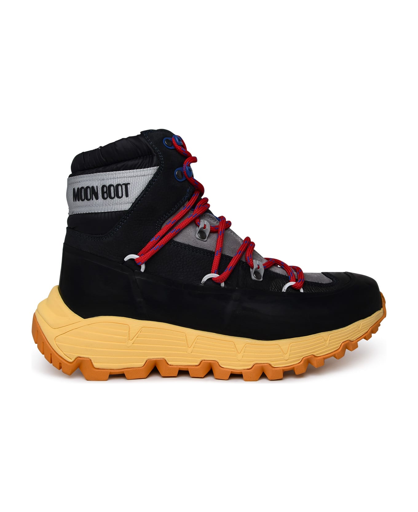 Moon Boot 'tech Hiker' Black Leather Blend Boots - Black スニーカー