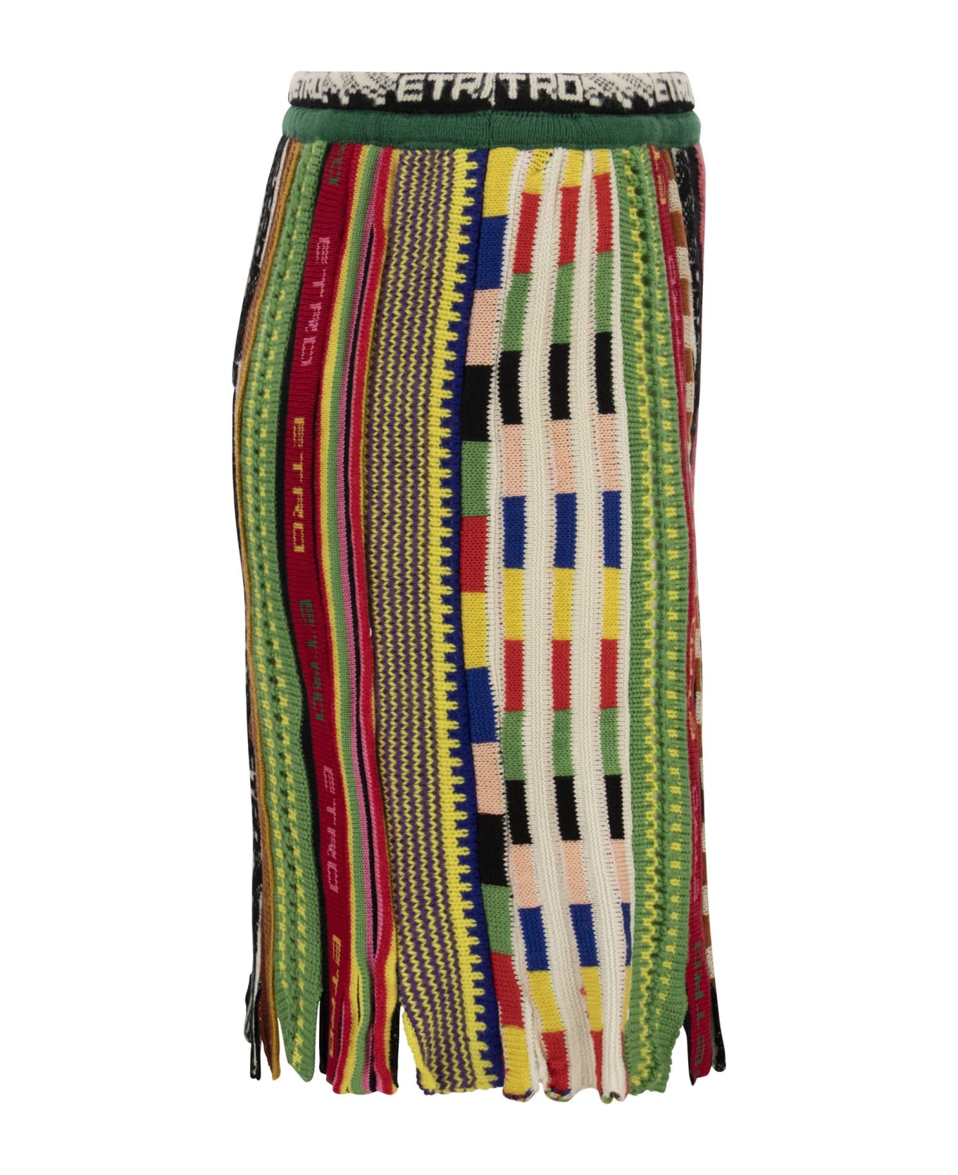 Etro Rainbow Jacquard Knit Skirt - Multicolor