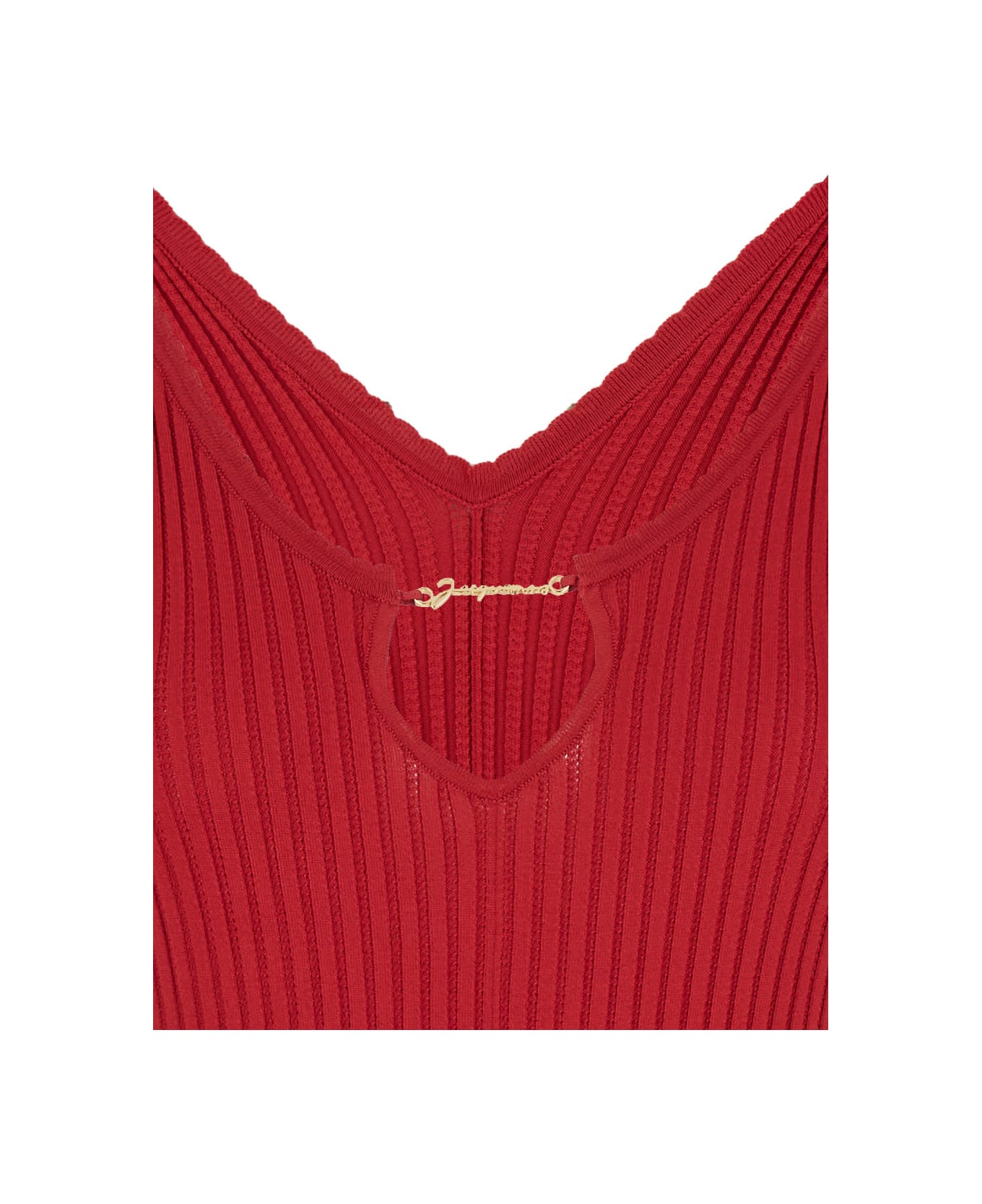 Jacquemus Red 'la Mini Robe Pralù' Mini Dress In Viscose Woman - Red ワンピース＆ドレス