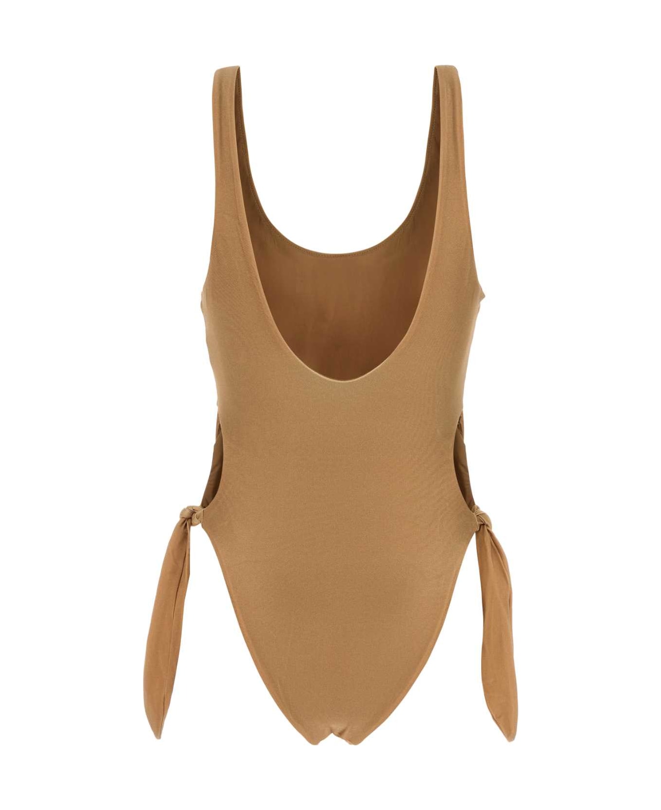 Chloé Gold Stretch Nylon Swimsuit - DELICATEPINK