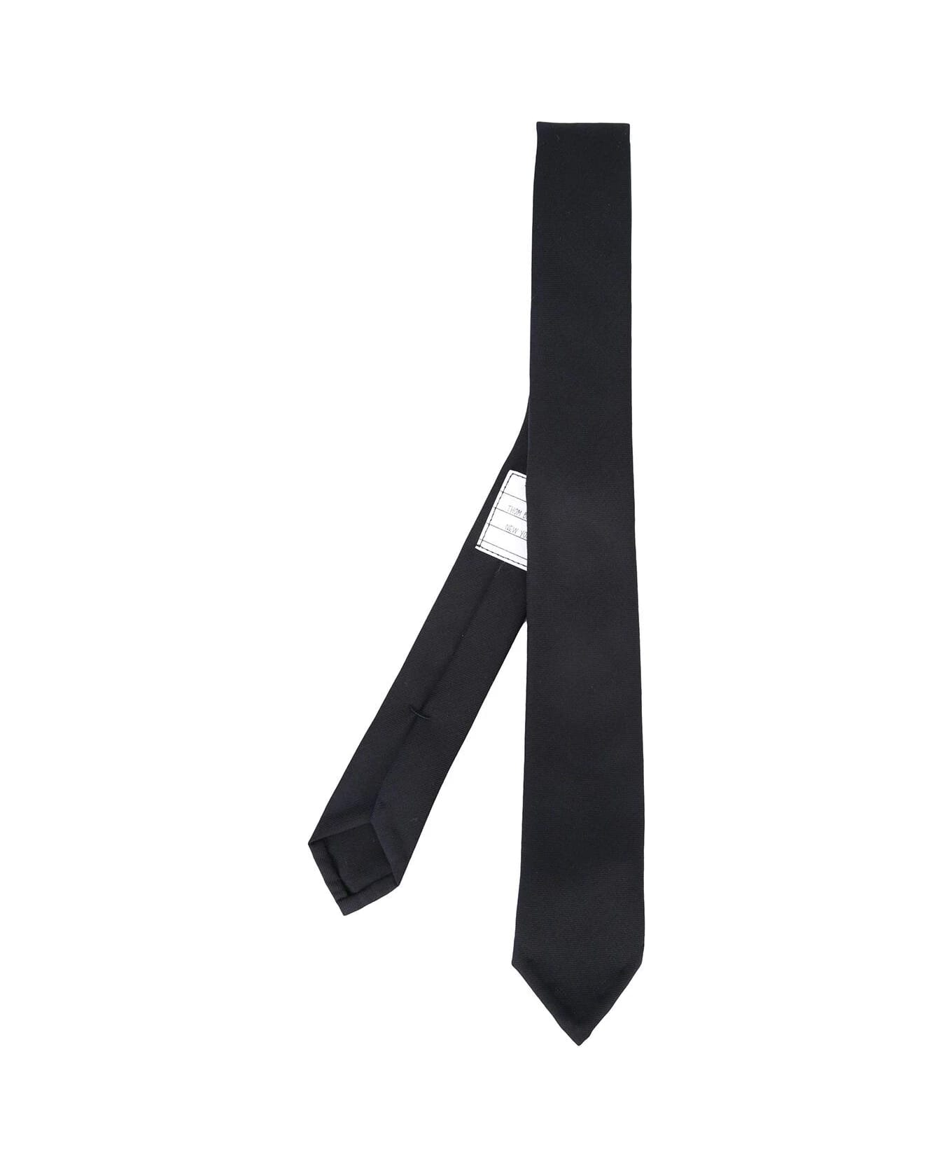 Thom Browne Classic Tie In Super 120 S Twill - Navy