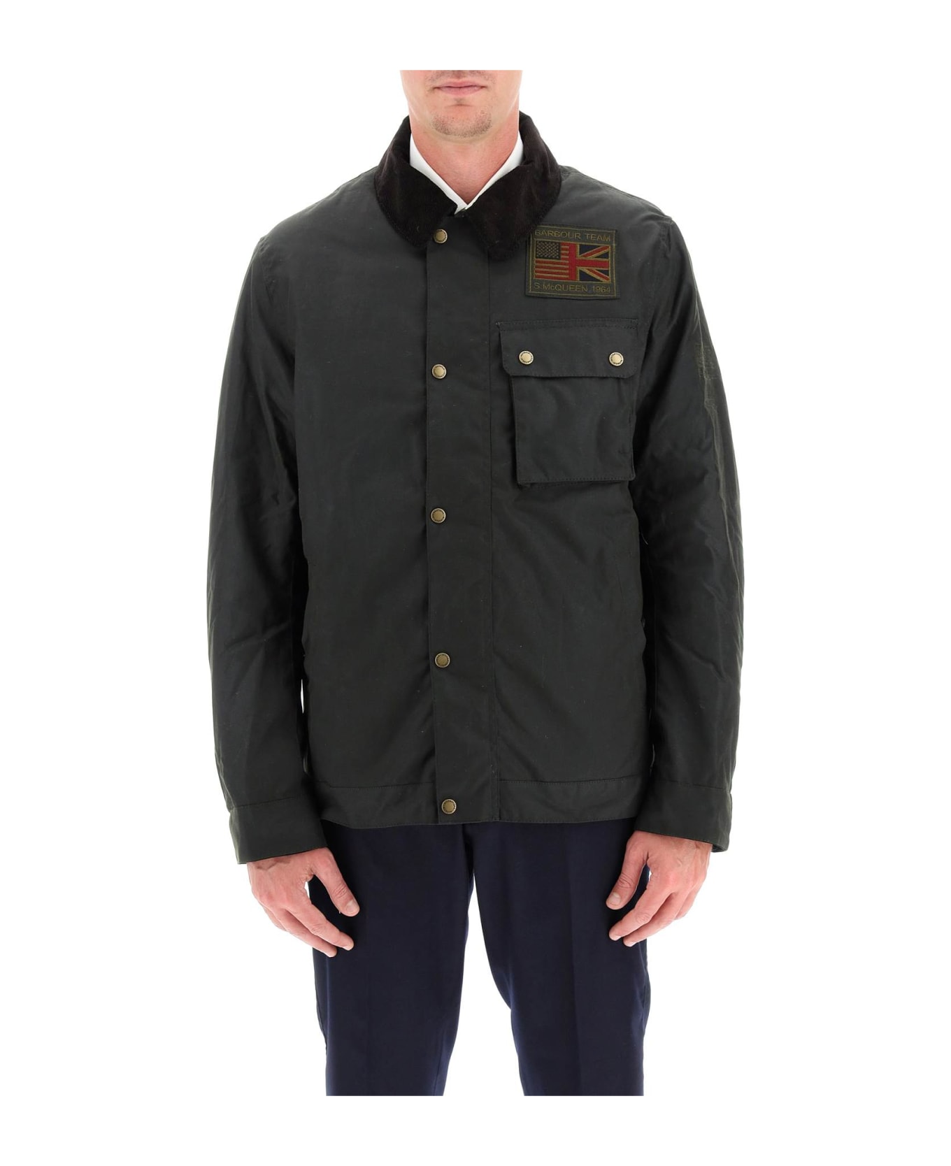 Barbour Workers Wax Jacket - SAGE (Green)