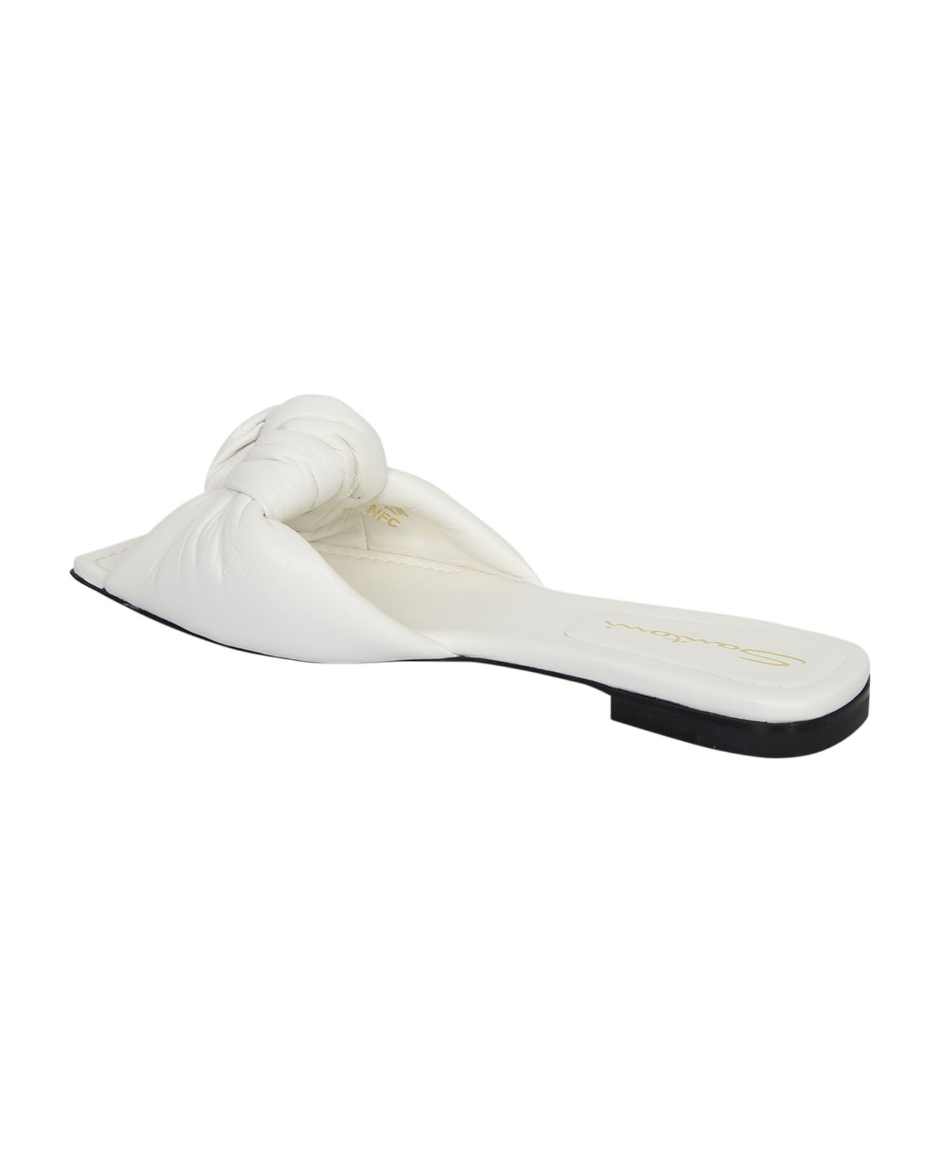 Santoni Knot Slide Sandals - White サンダル