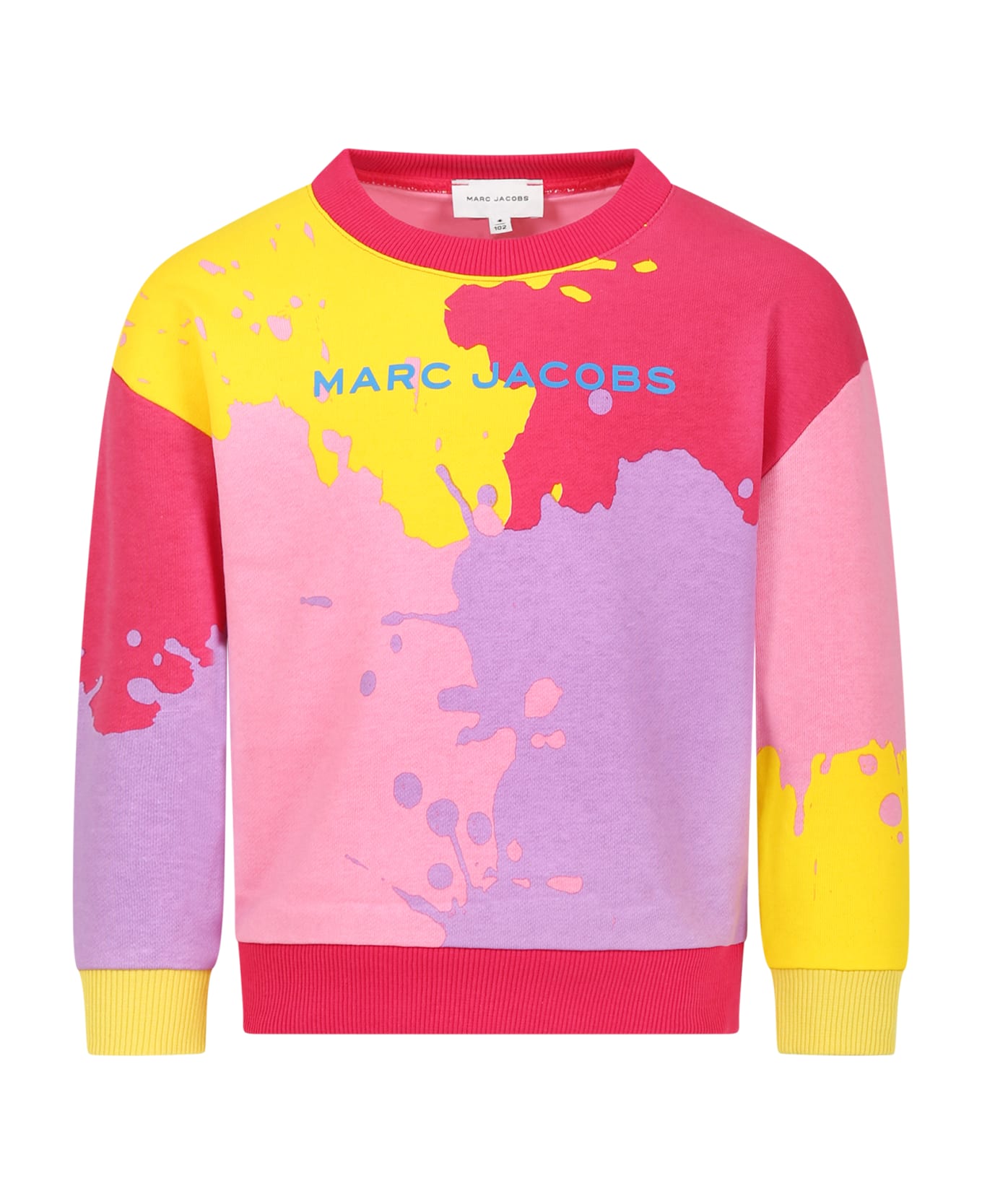 Little Marc Jacobs Multicolor Sweatshirt For Girl With Logo - Multico