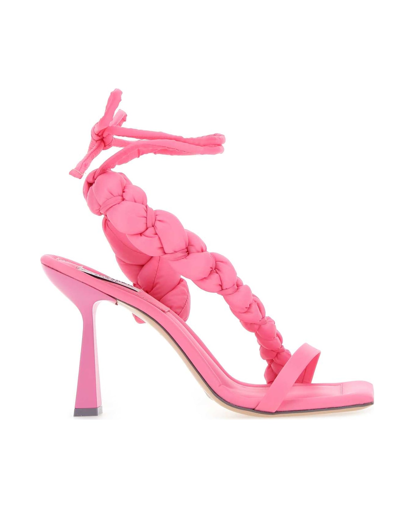 Sebastian Milano Pink Nylon Untangled Sandals - PINK