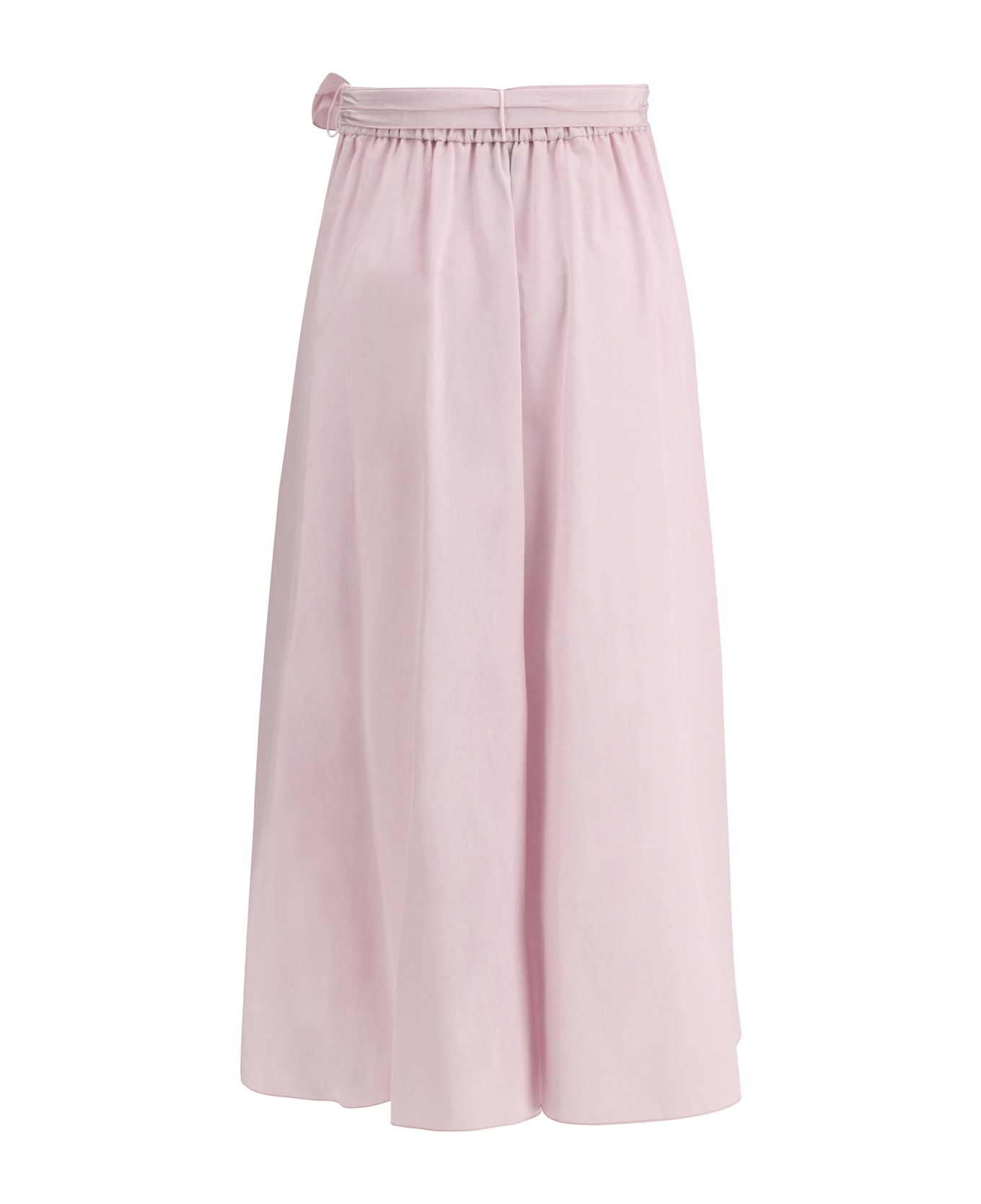 Forte_Forte Taffeta Wallet Skirt - Oyster