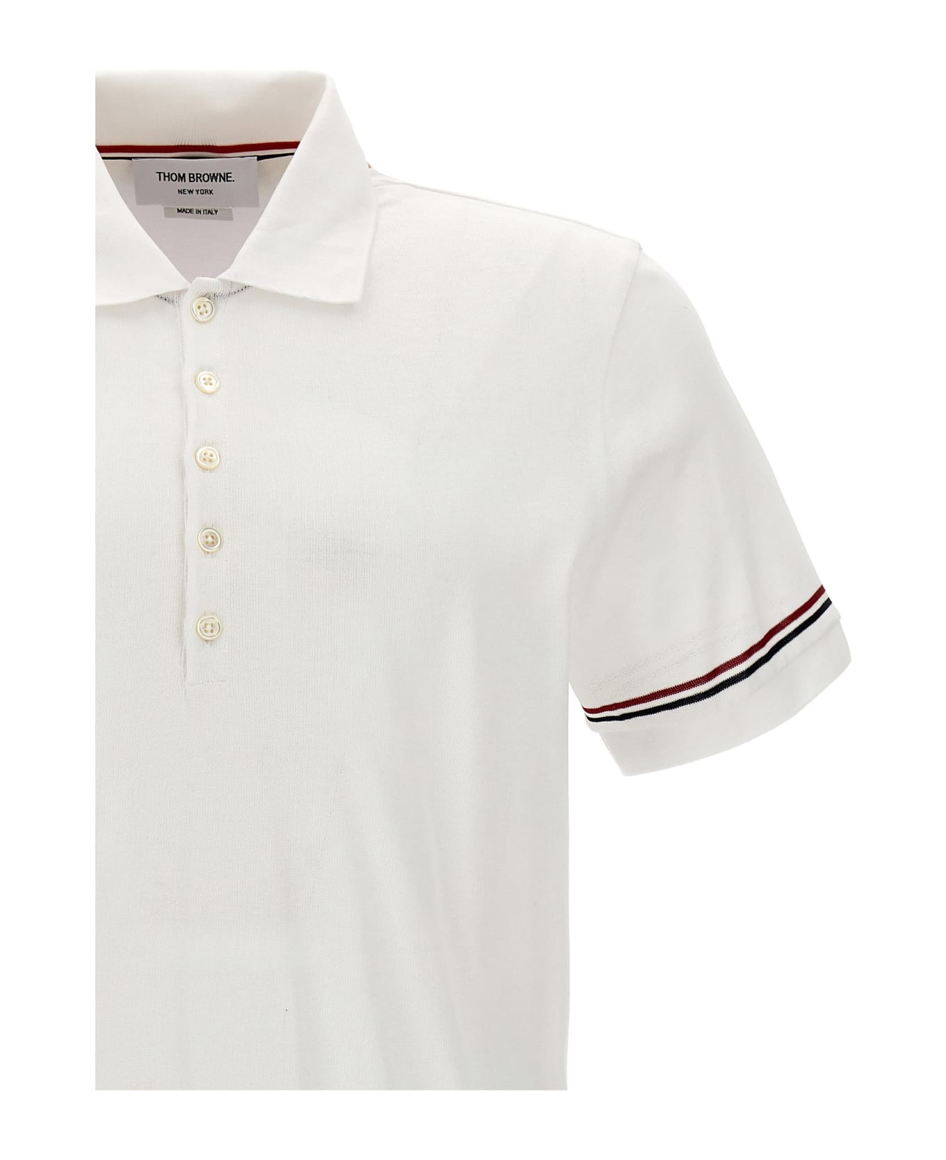Thom Browne 'rwb' Polo Shirt - White