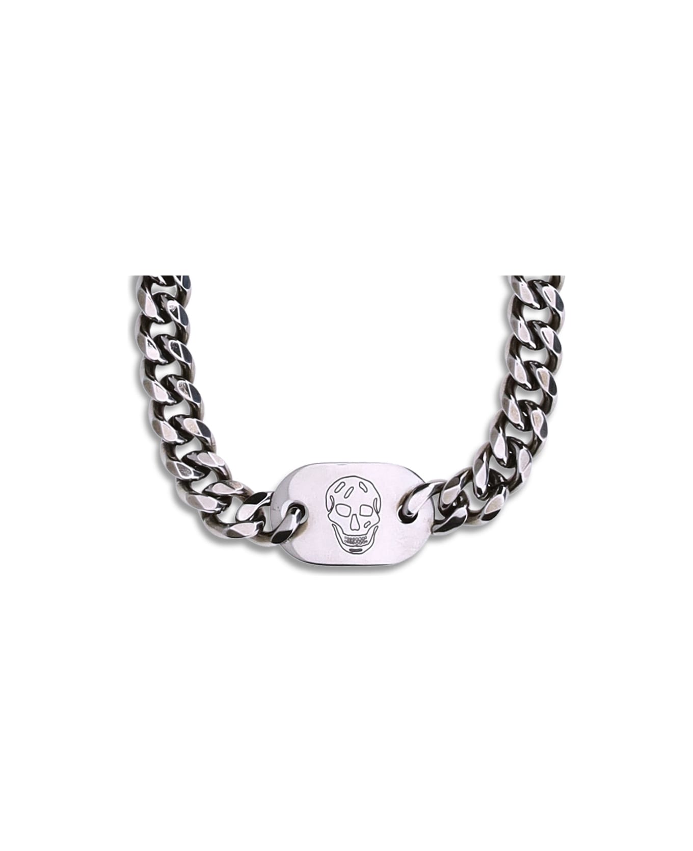 Alexander McQueen Skull Bracelet - MCQ0911SILVBANTIL