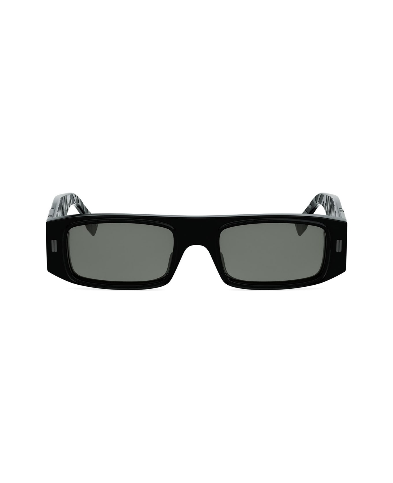 Fendi Eyewear Fendi Fe40181i Ff Squared 01a Nero Sunglasses - Nero