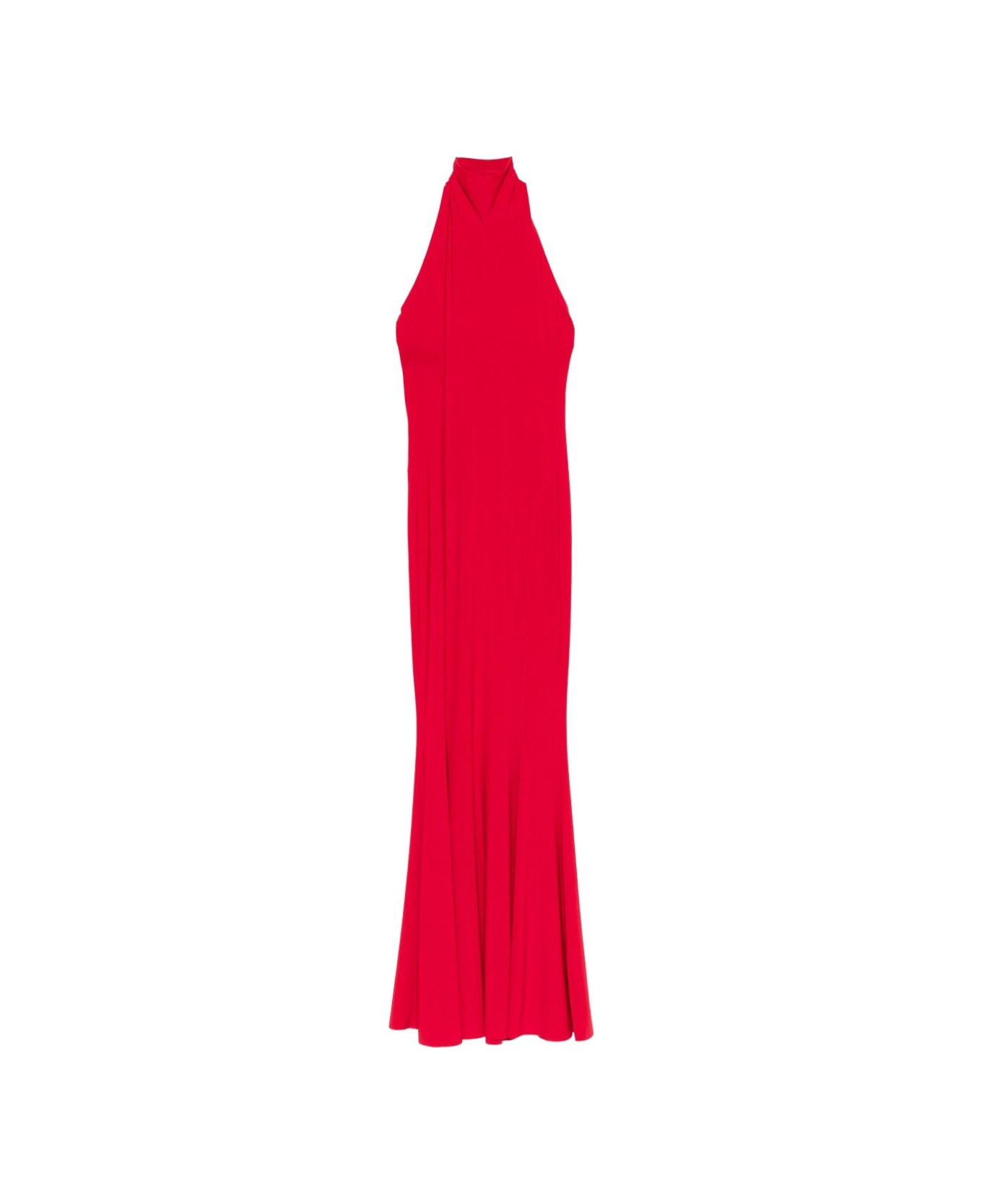 Norma Kamali A-line Dress With Halterneck - Red