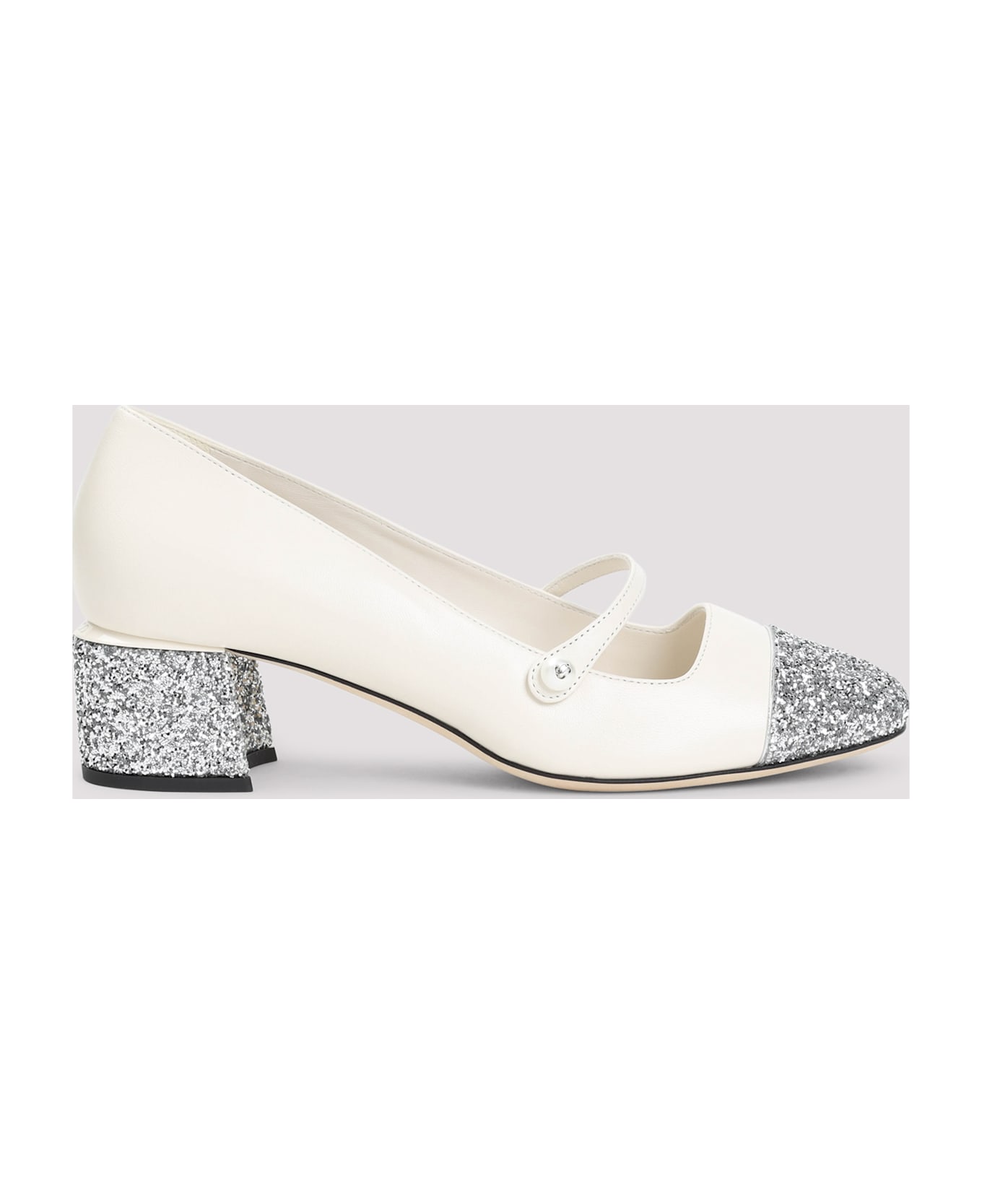 Jimmy Choo Elisa 45 Pumps - Silver Latte