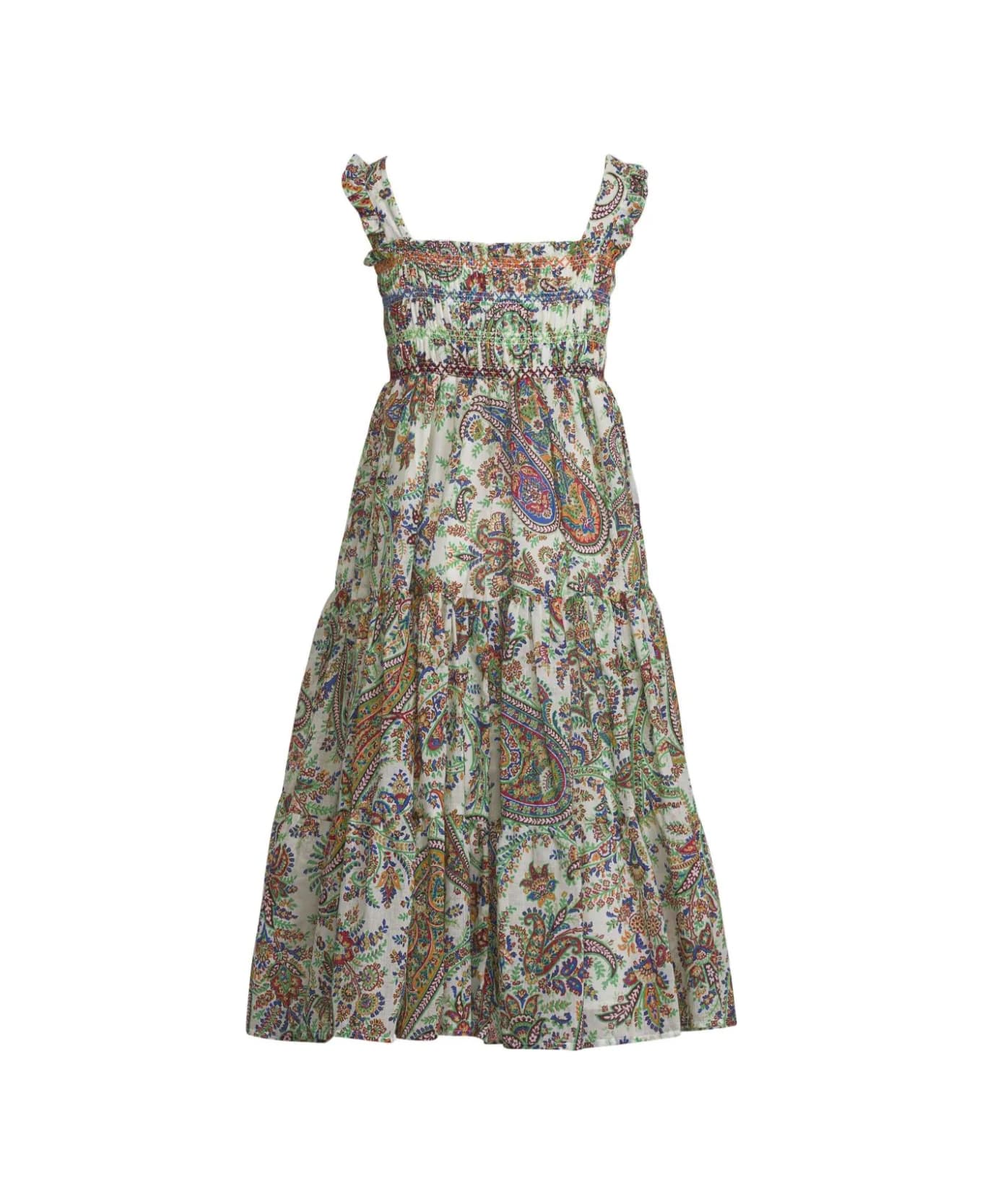 Etro Midi Dress With Paisley Print - Multicolor ワンピース＆ドレス