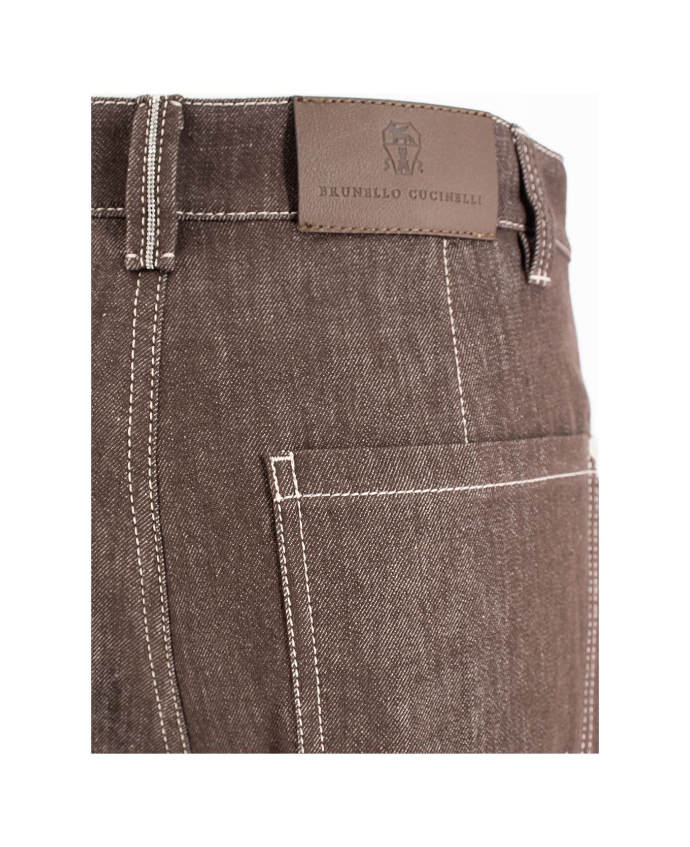 Brunello Cucinelli Cotton Denim - BROWN