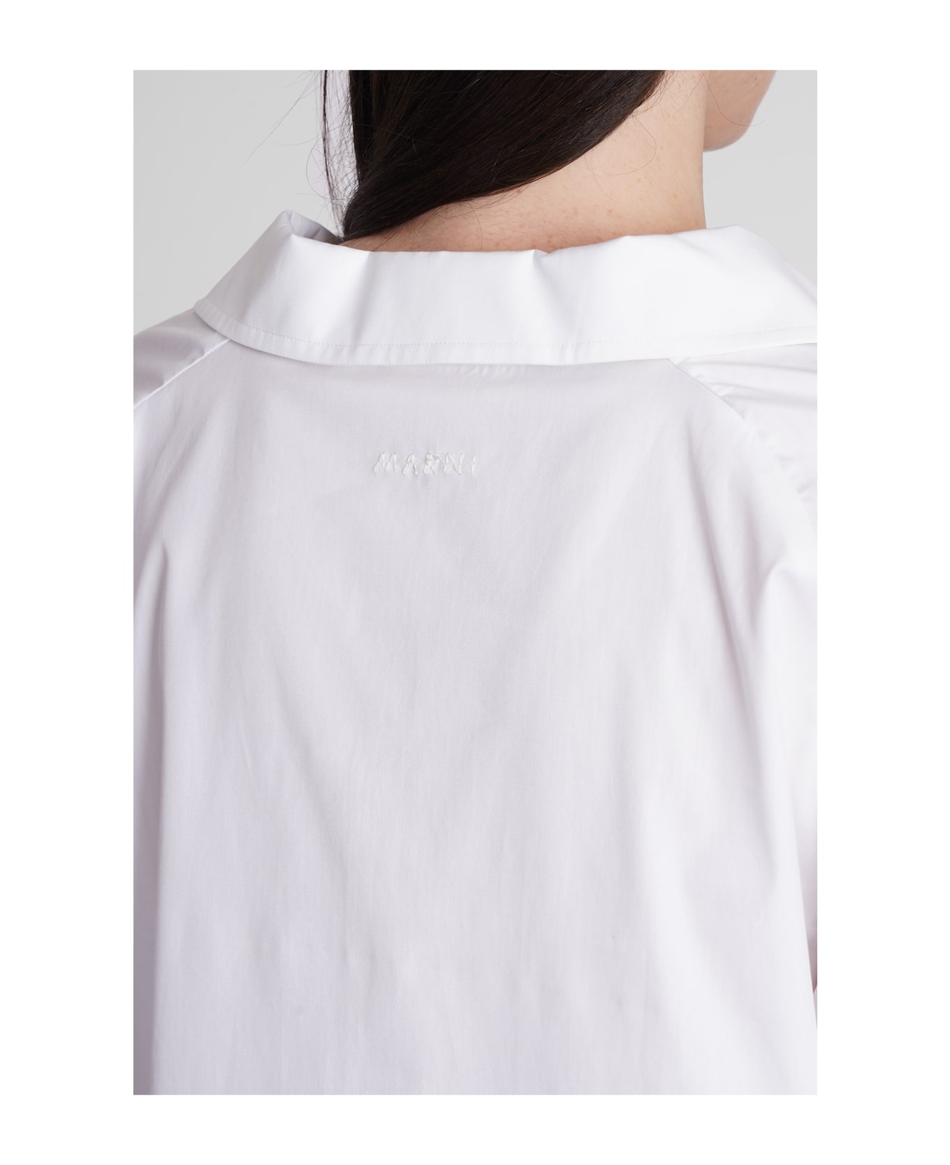 Marni V-neck Short-sleeved Blouse - white
