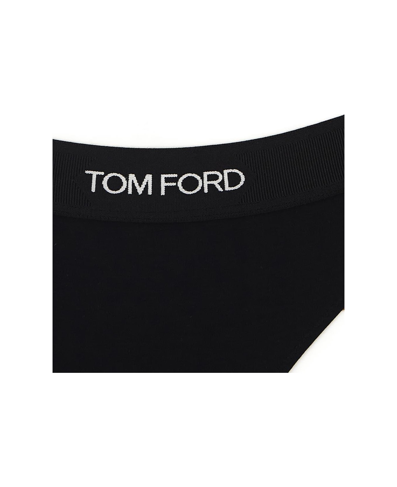 Tom Ford Jersey Thong - BLACK