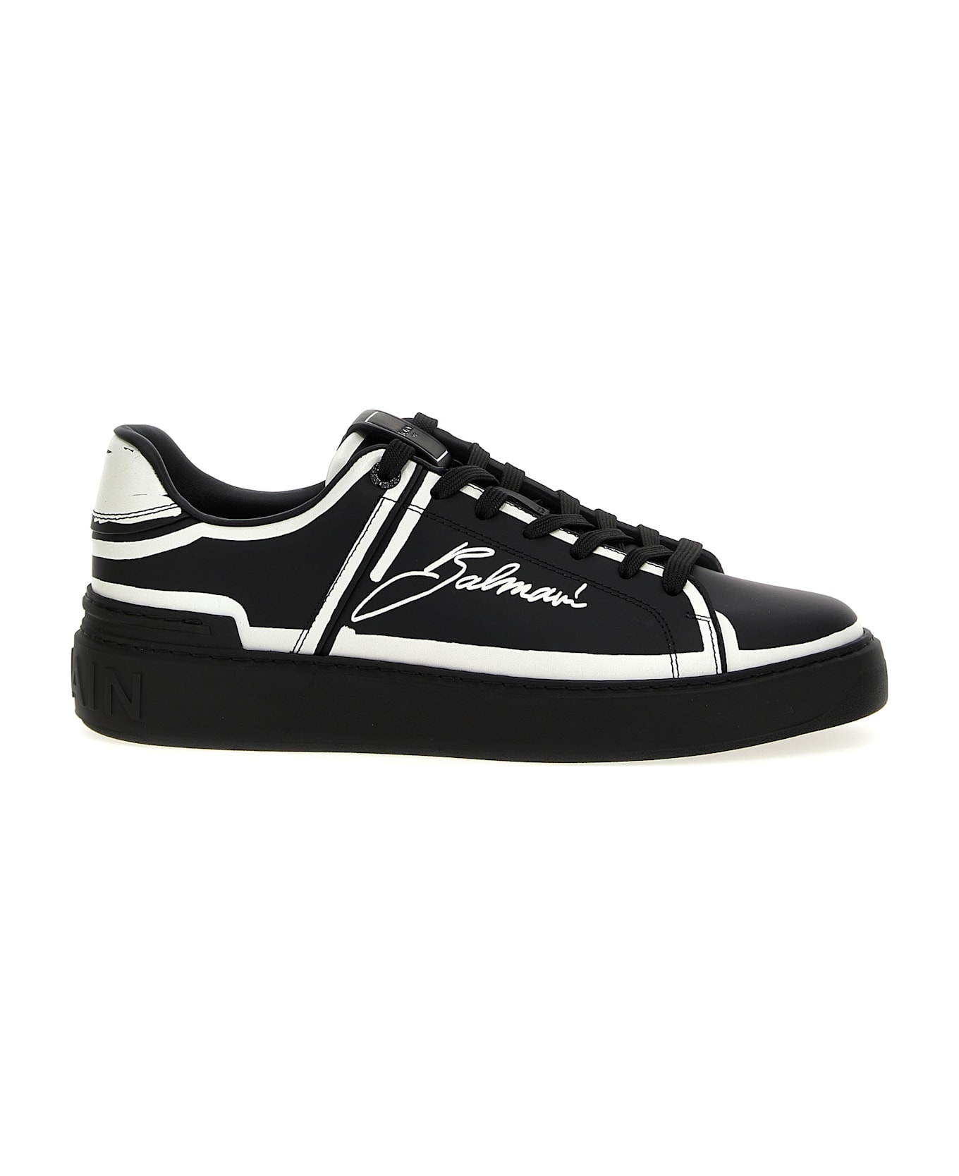 Balmain B-court Sneakers - Noir/Blanc