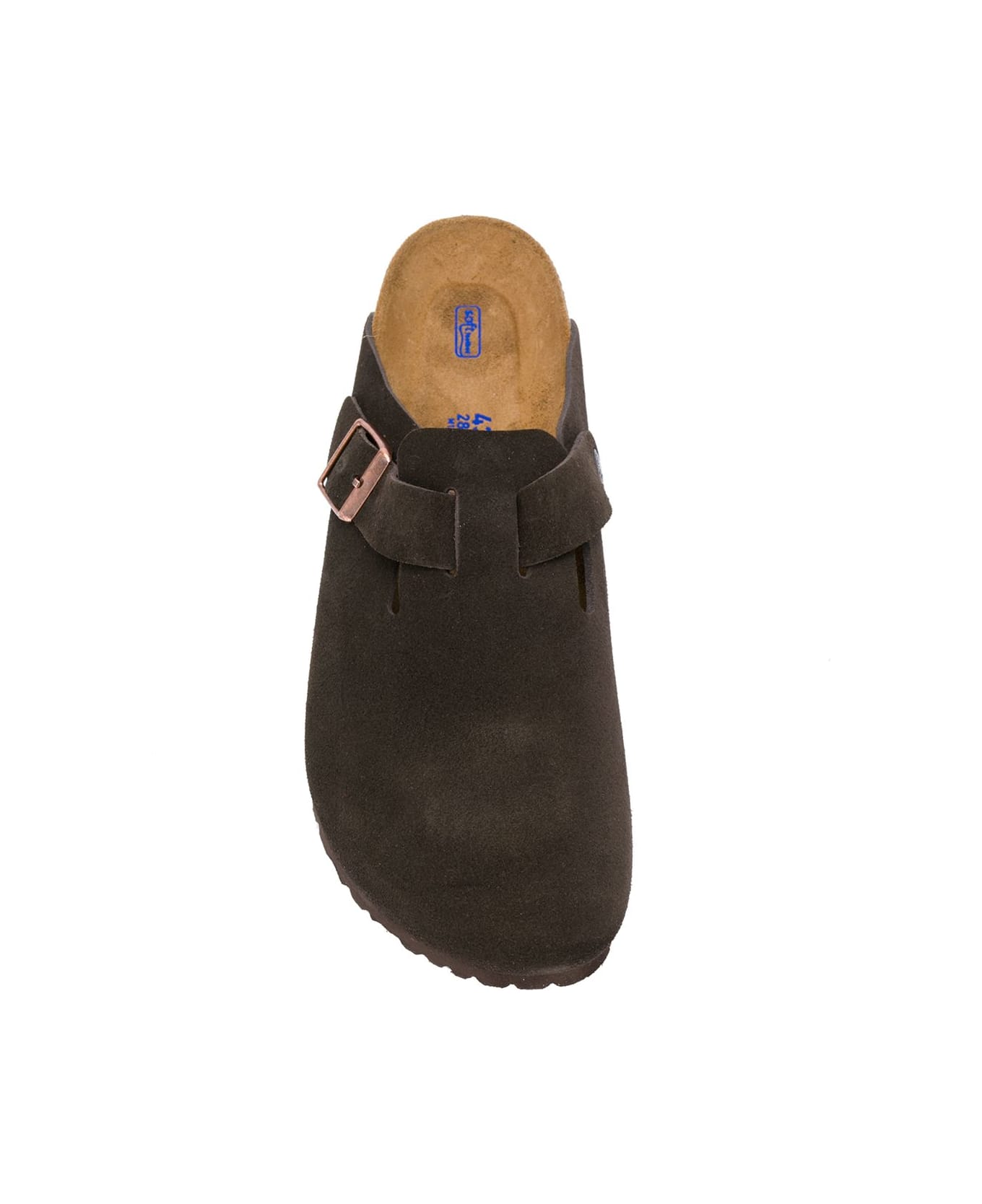 Birkenstock Boston Suede Leather Slippers - Brown
